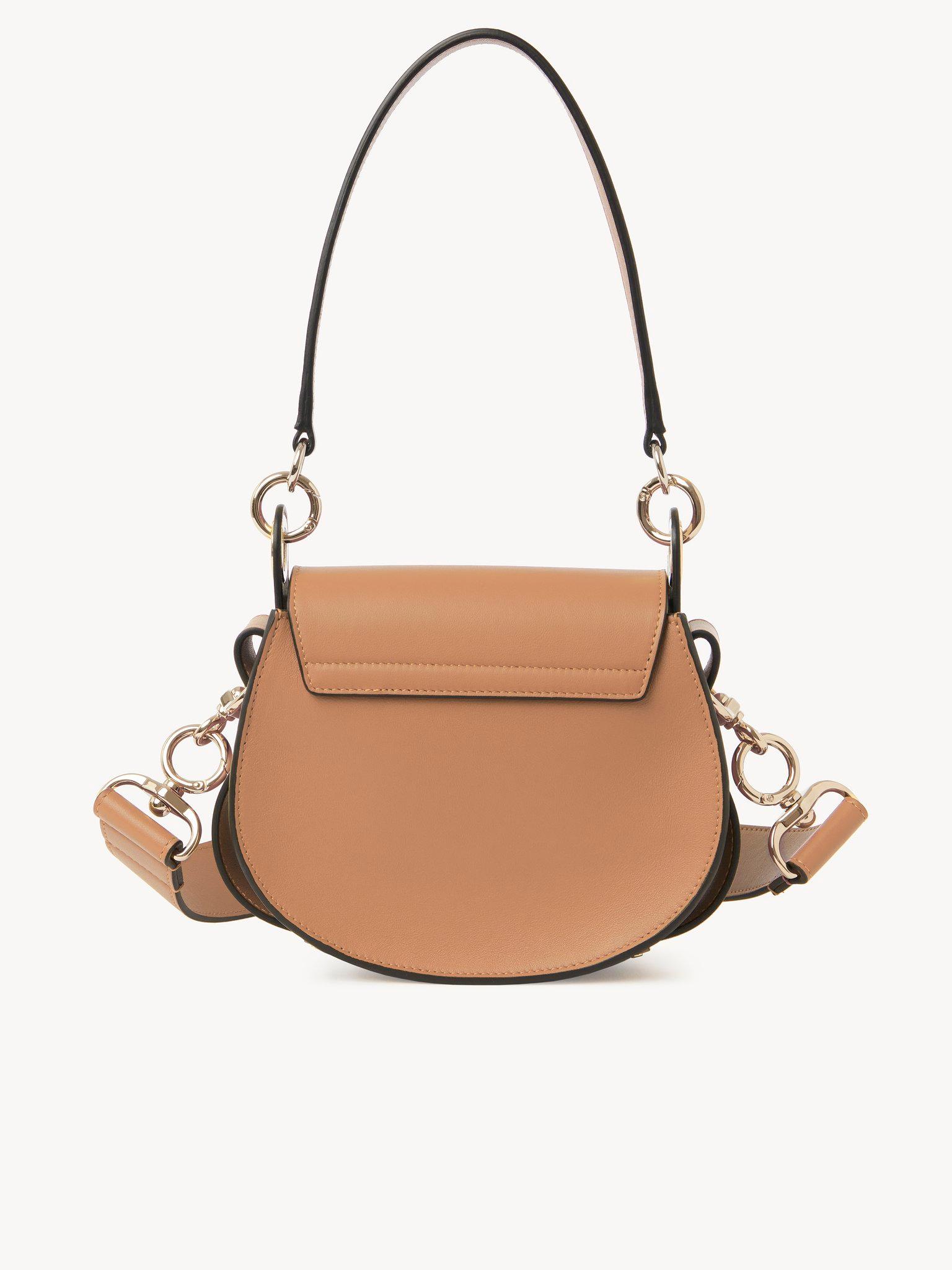 Small Tess bag in shiny & suede leather Product Image