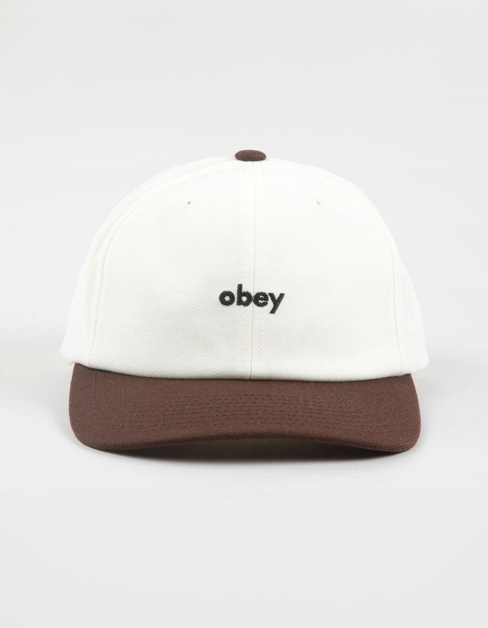 OBEY 2 Tone 6 Panel Snapback Hat - BURGUNDY COMBO Product Image