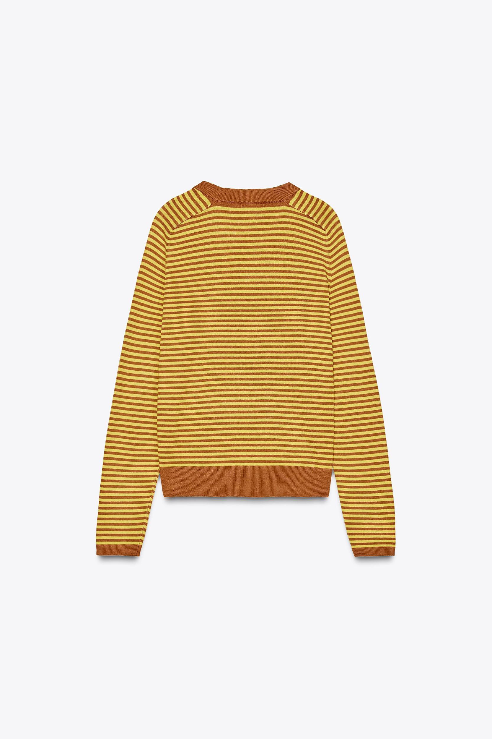 STRIPED KNIT SWEATER Product Image