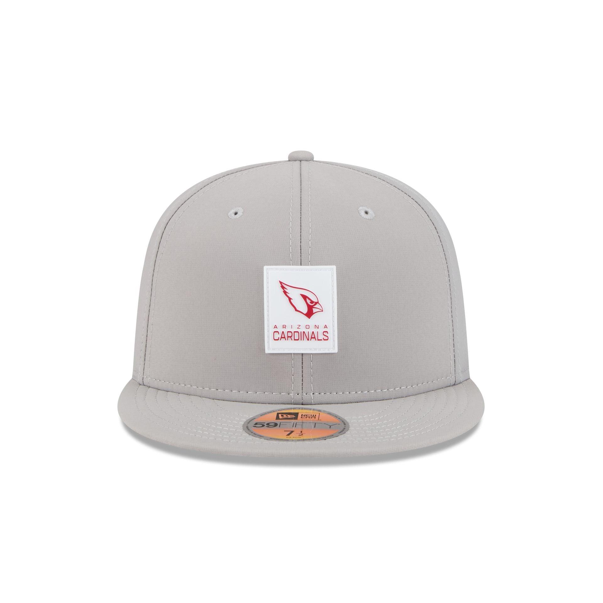 Arizona Cardinals 2025 Sideline Hot Weather Gray 59FIFTY Fitted Hat Male Product Image