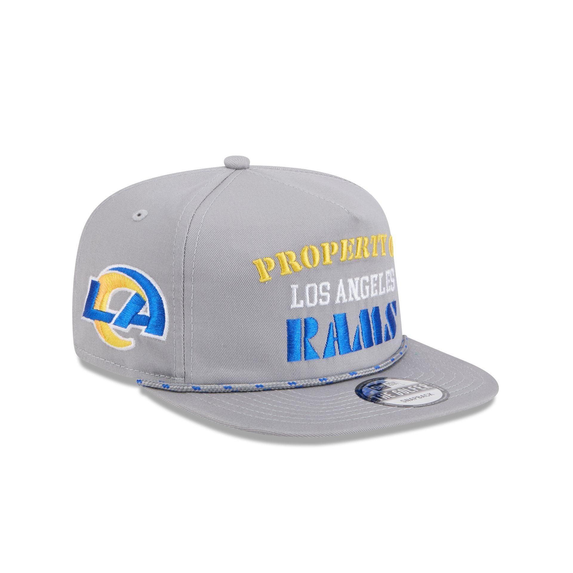 Los Angeles Rams Vintage Gray Rope Golfer Hat Male Product Image