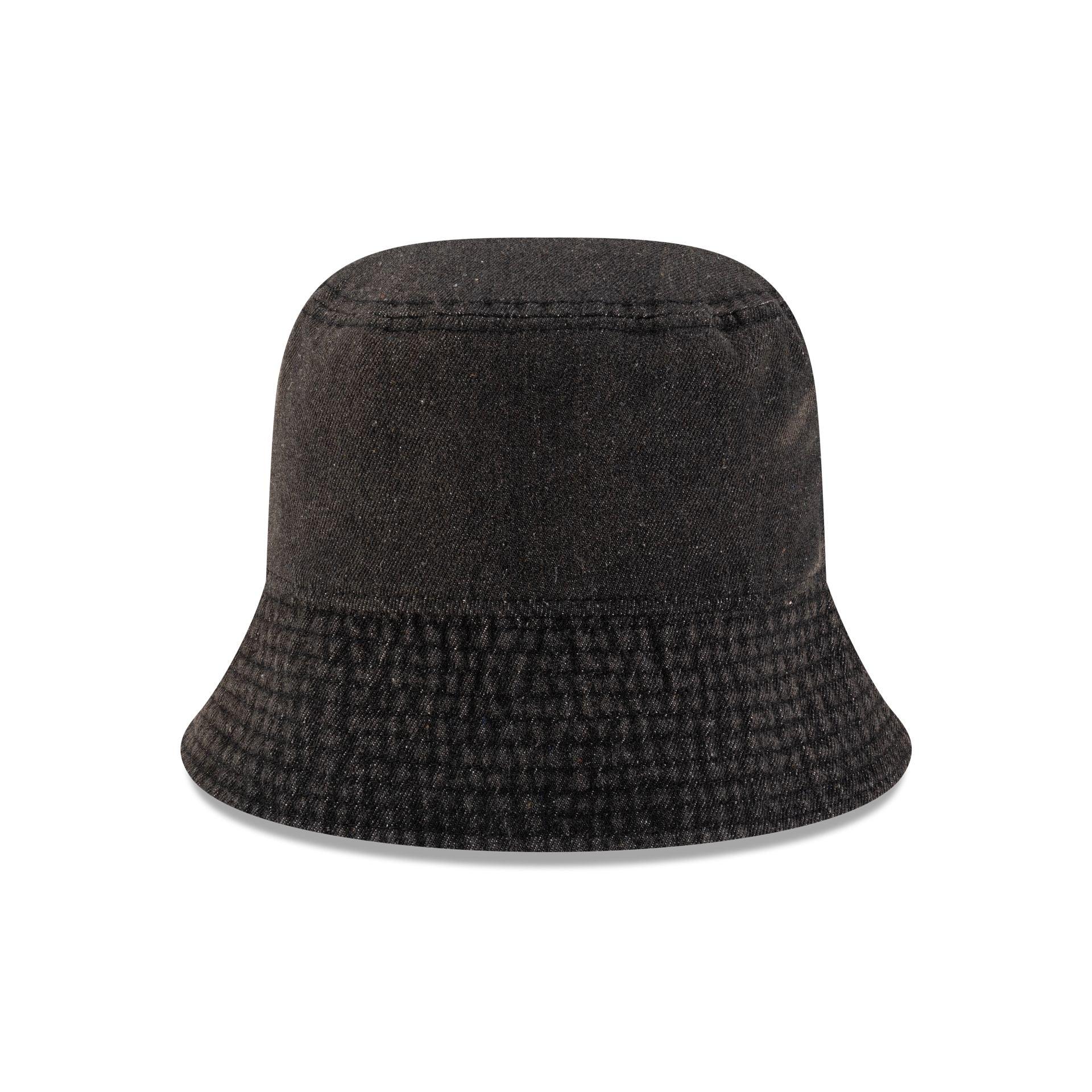 New Era Cap Black Denim Bucket Hat Male Product Image