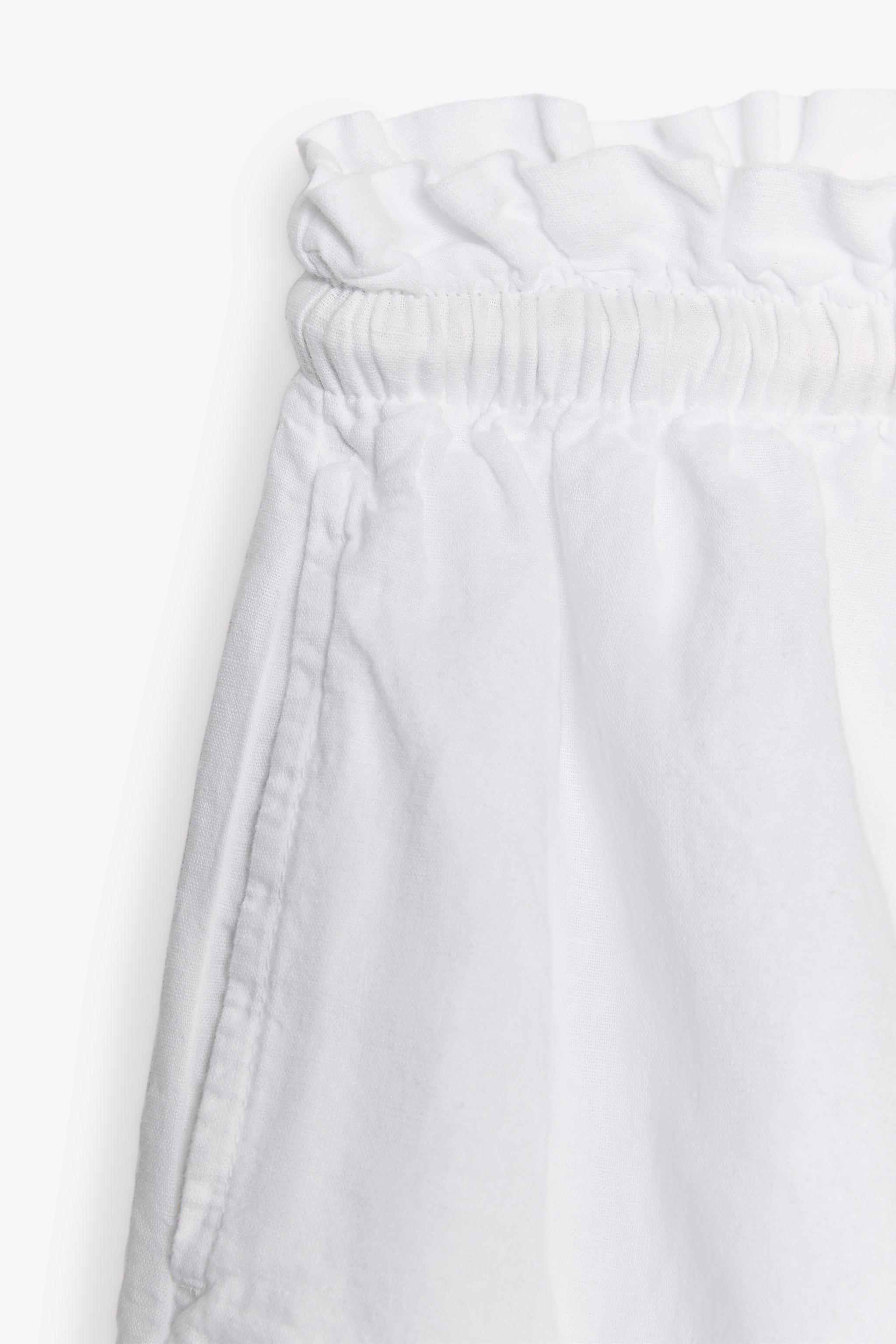 LINEN BLEND SHORTS ZW COLLECTION Product Image