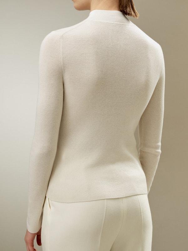 LILYSILK Womens Cashmere Pullover - Black Cashmere Silk - Lightweight Autumn and Winter Top M Product Image