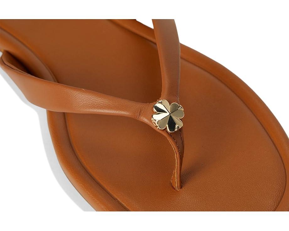 Spade Flower Smooth Leather Flip-Flop Product Image