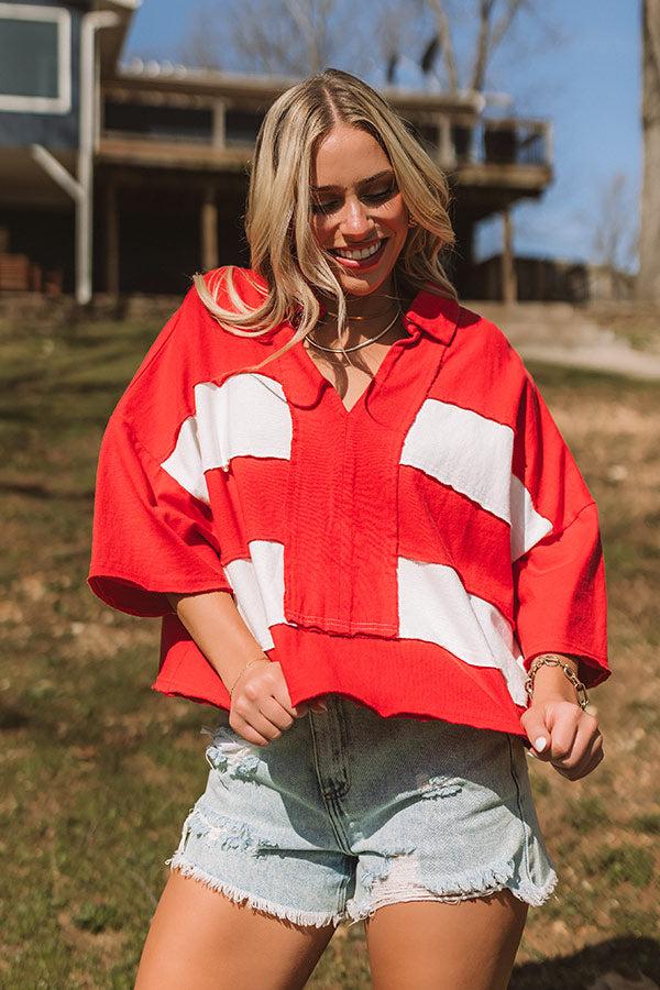 Sparks Fly Oversized Crop Tee Product Image