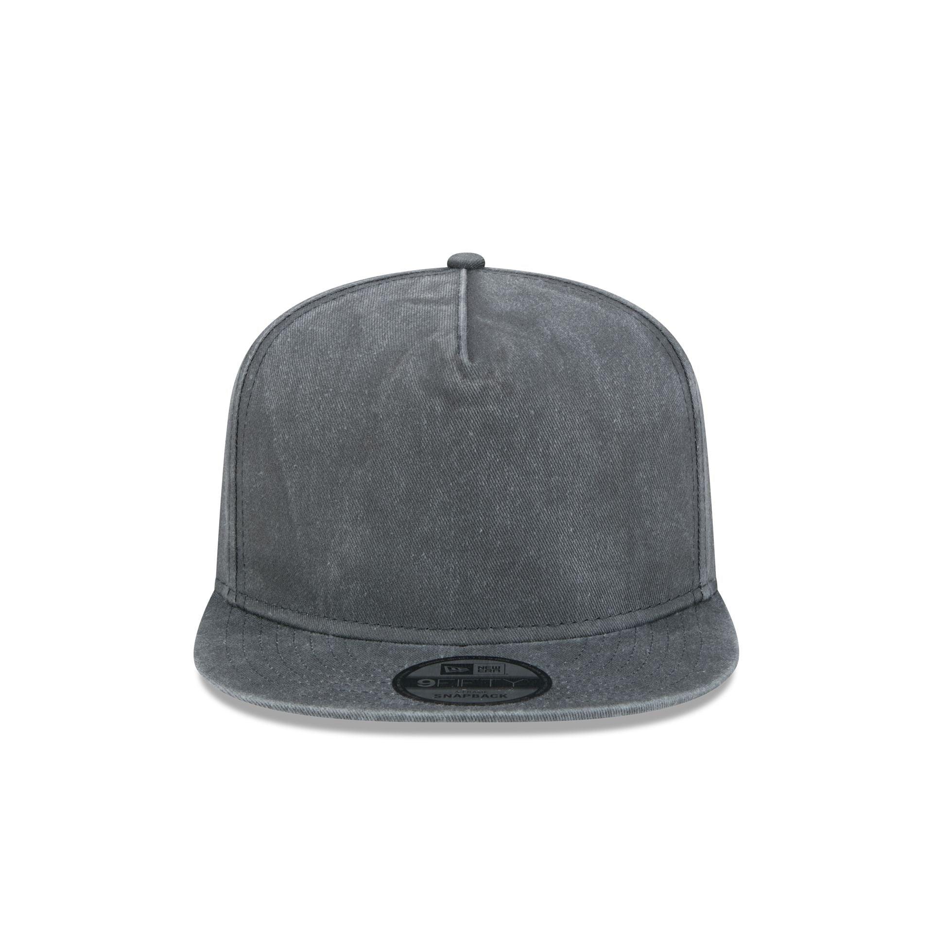 New Era Cap Black Acid Wash 9FIFTY A-Frame Snapback Hat Male Product Image