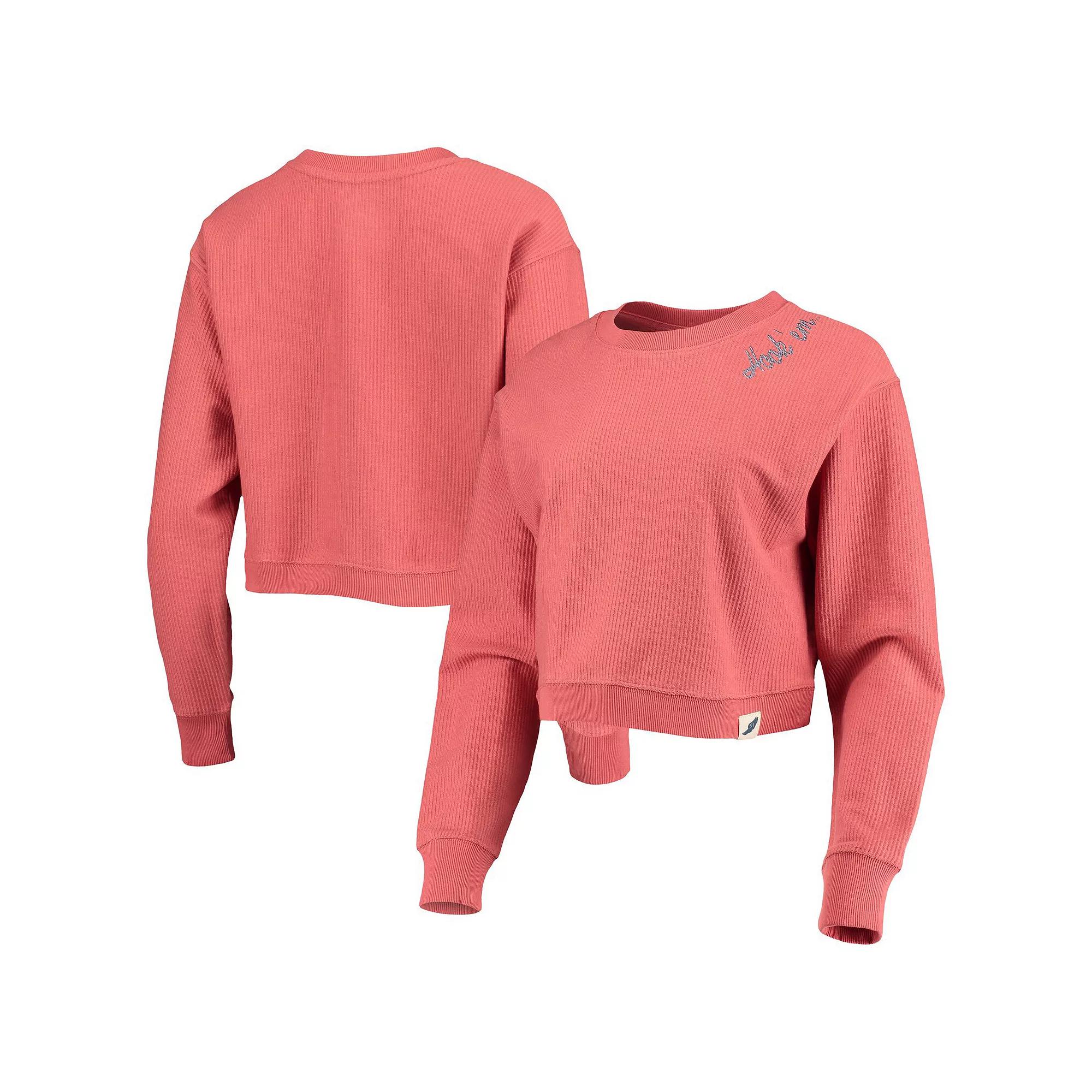 Women's League Collegiate Wear Texas Orange Texas Longhorns Corded Timber Cropped Pullover Sweatshirt,  Product Image