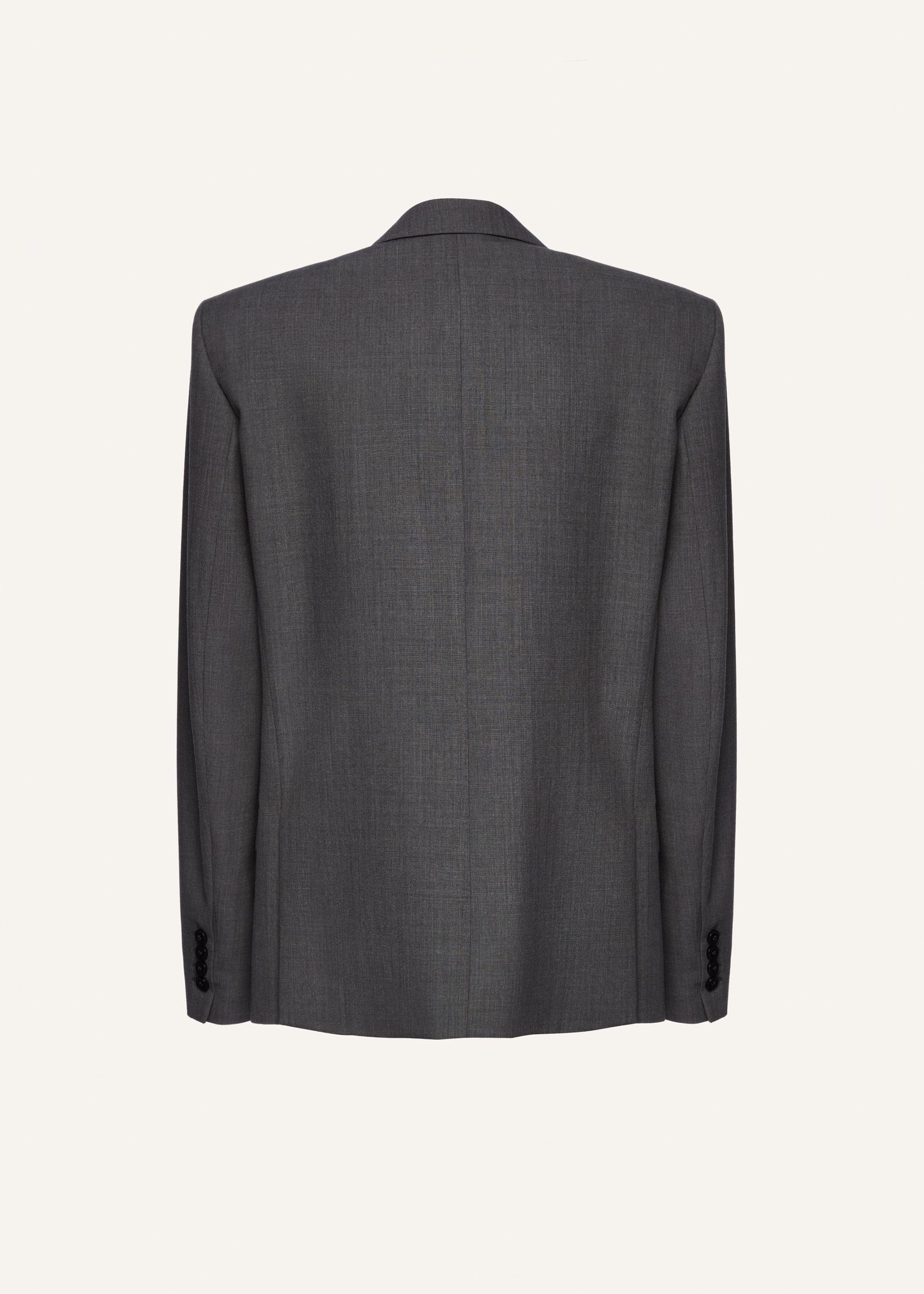 Boxy oversized blazer in grey Product Image