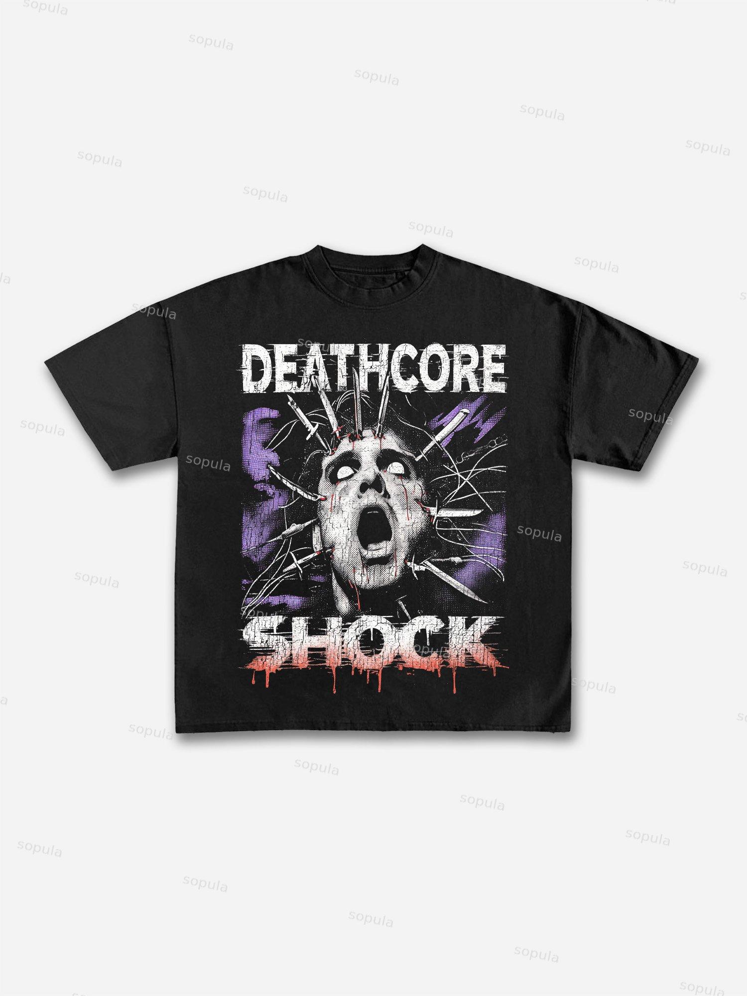 Hyperrealistic Airbrush Graphic Print Cotton T-shirt Product Image