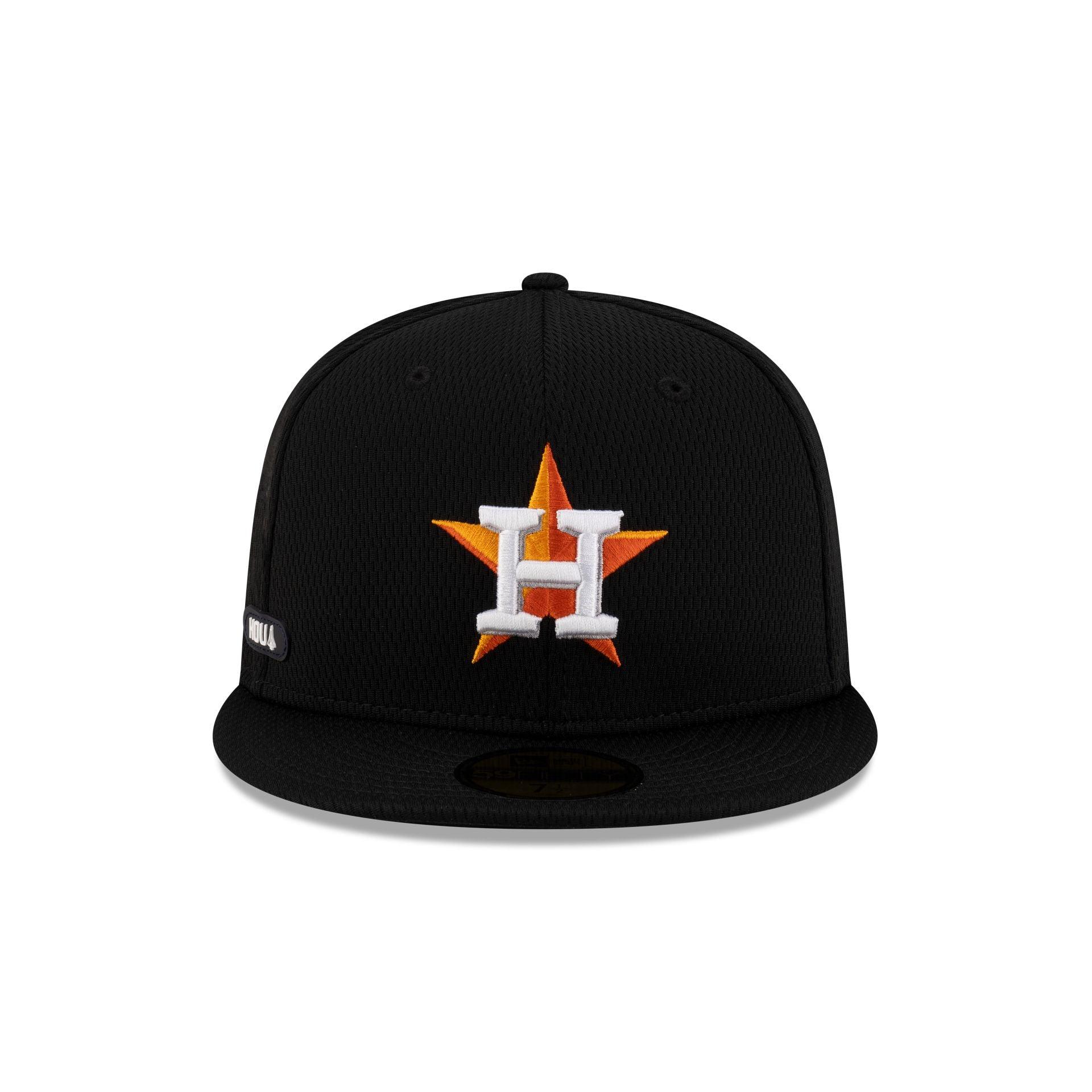 Houston Astros 2025 Clubhouse Black 59FIFTY Fitted Hat Male Product Image