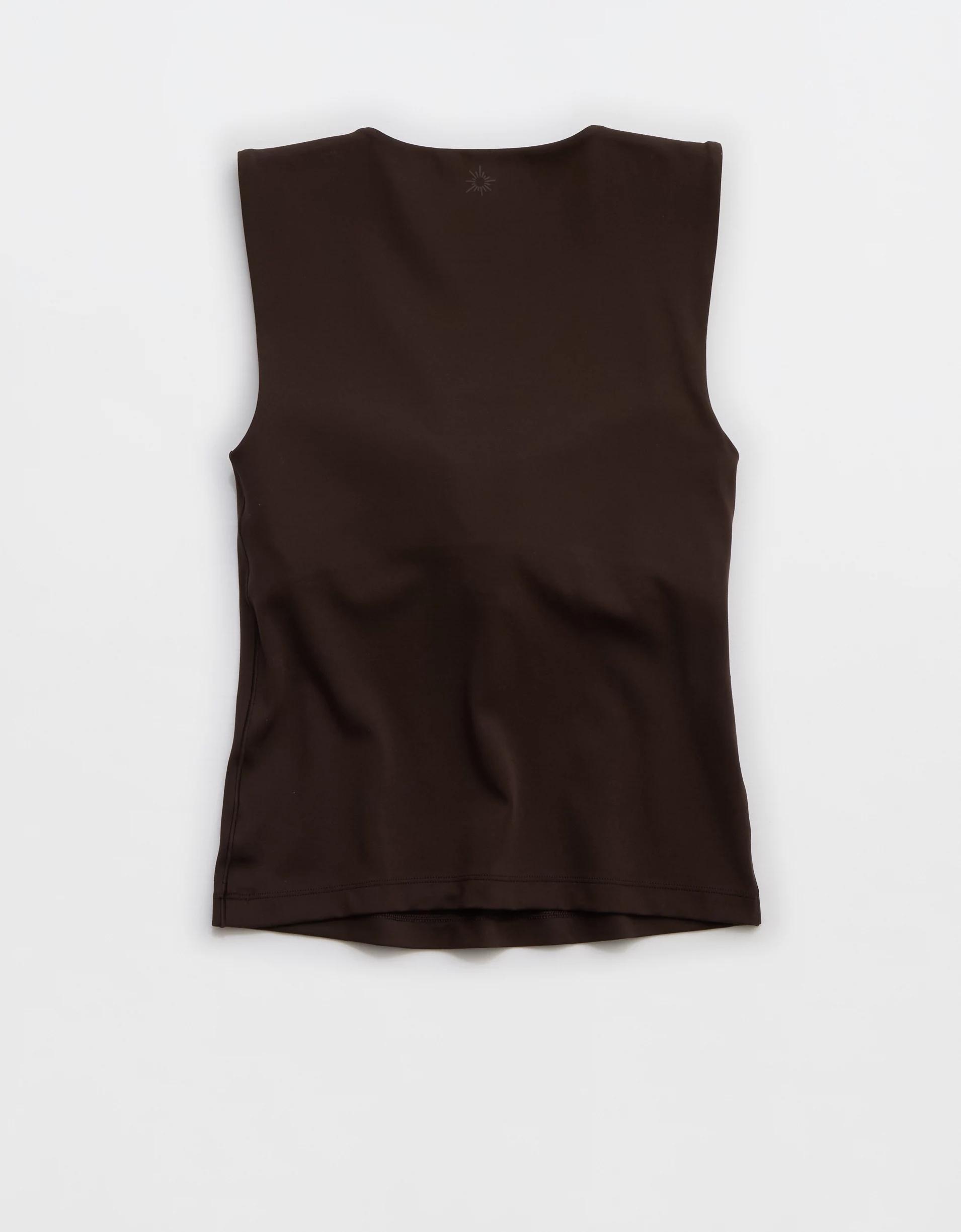 OFFLINE By Aerie Real Me Low Key Square Neck Tank Top Product Image