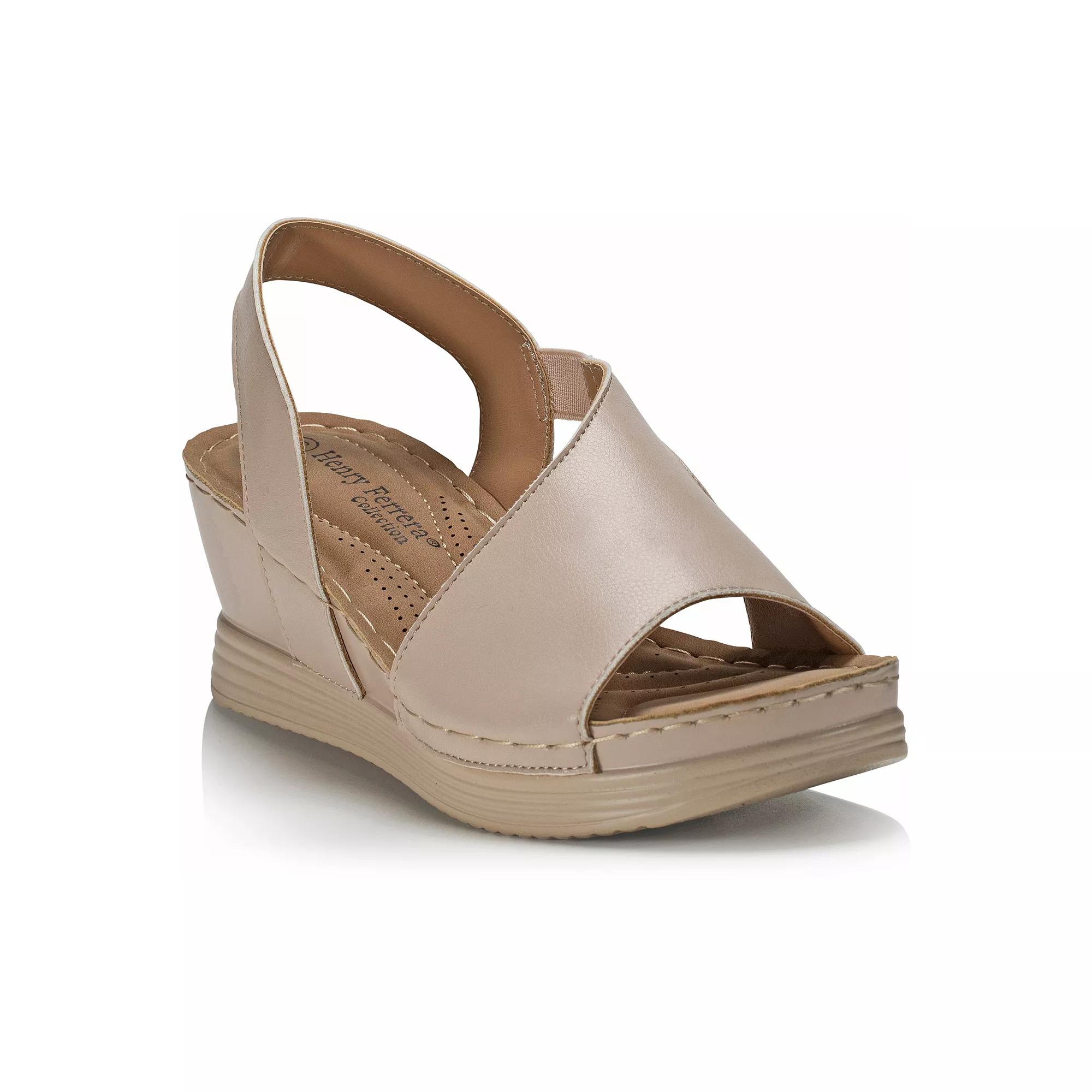 Henry Ferrera Comfort 70 Women's Wedge Sandals, Size: 6.5, Beige Product Image