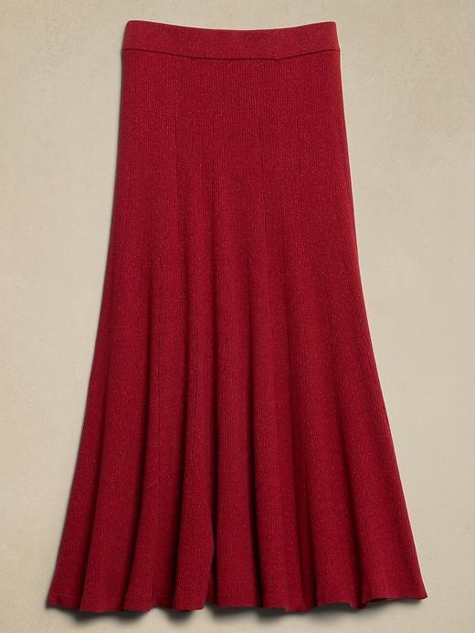 Lurex Midi Sweater Skirt Product Image