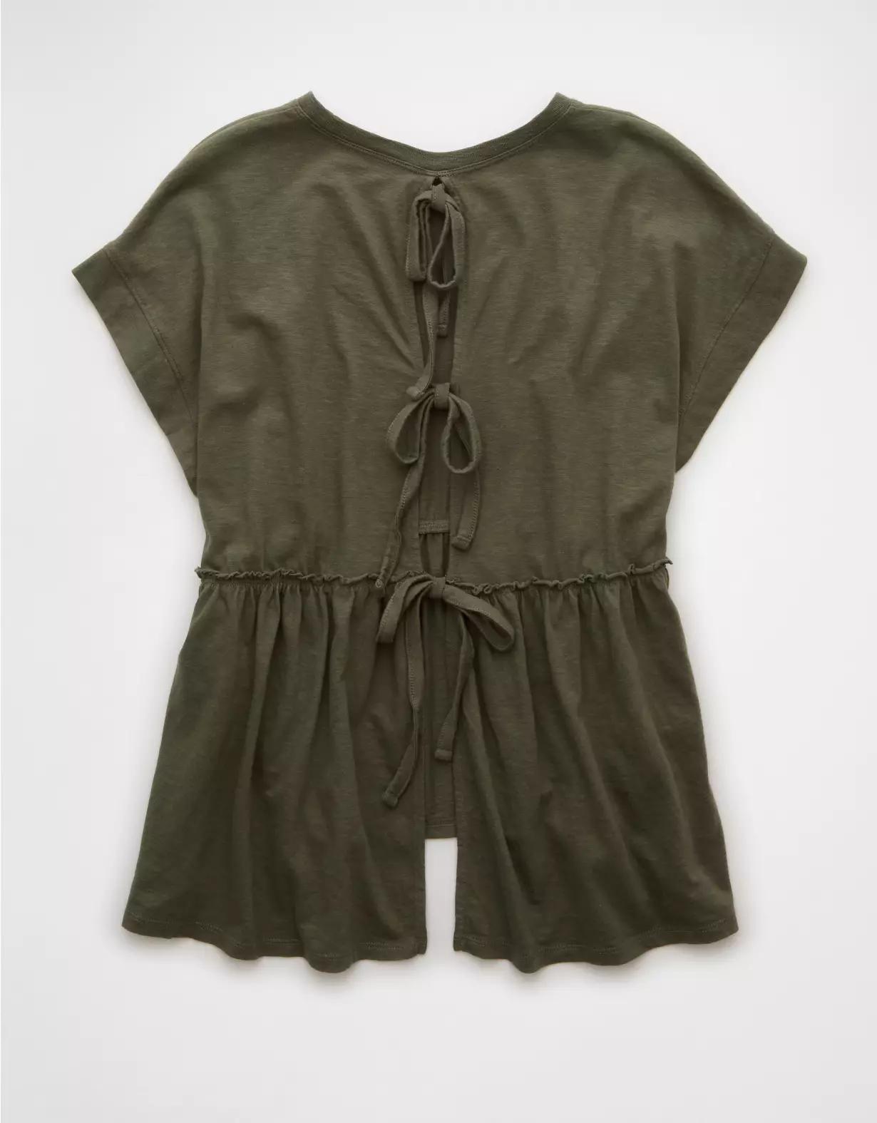 AE Sunchaser Knit Babydoll Swing T-Shirt Product Image