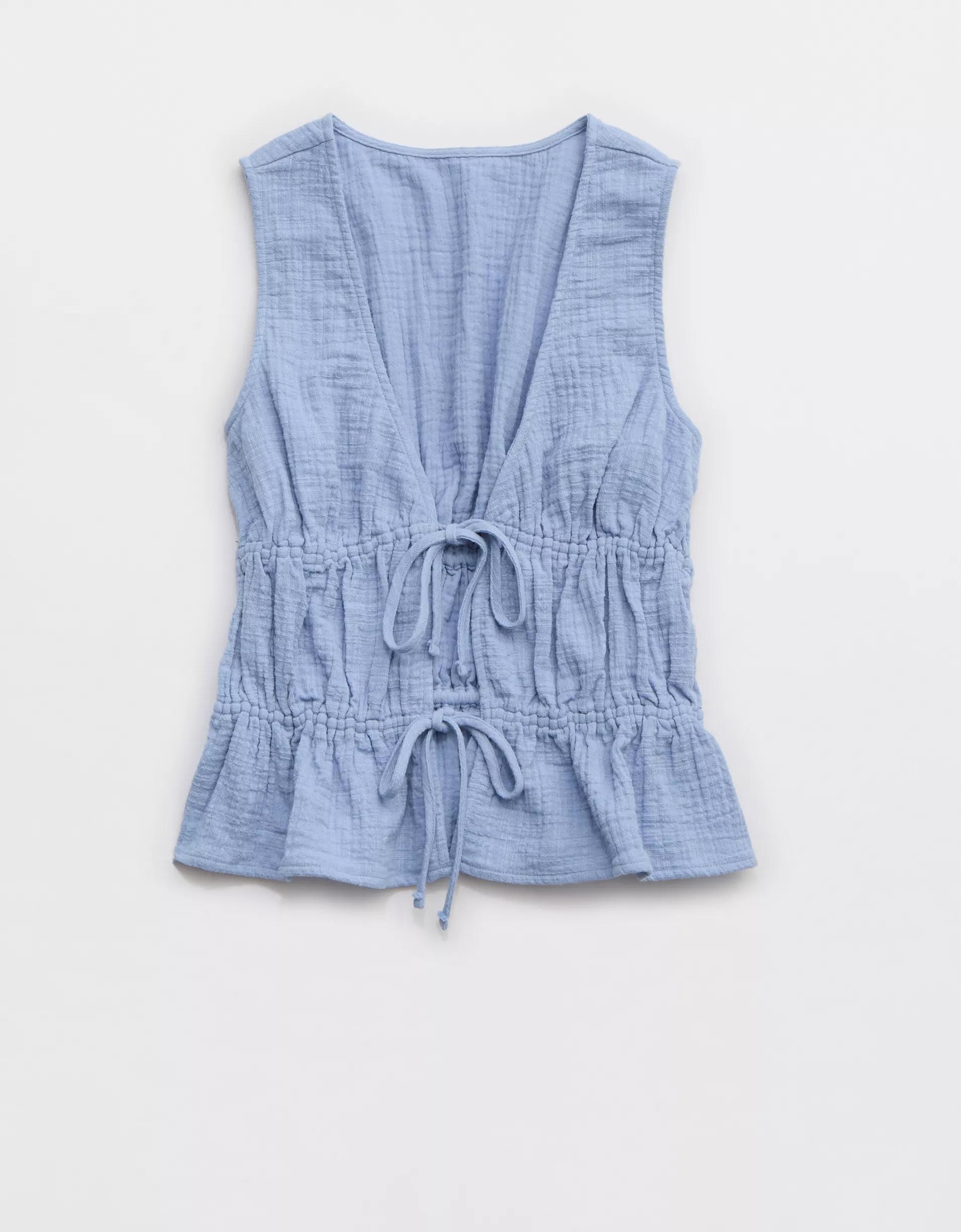 Aerie Tie Front Tank Top Product Image