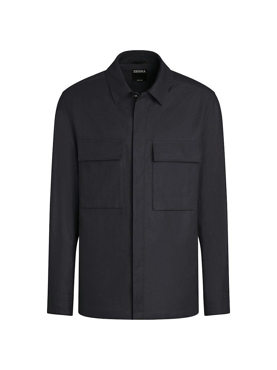 Mens Oasi Lino Overshirt Product Image