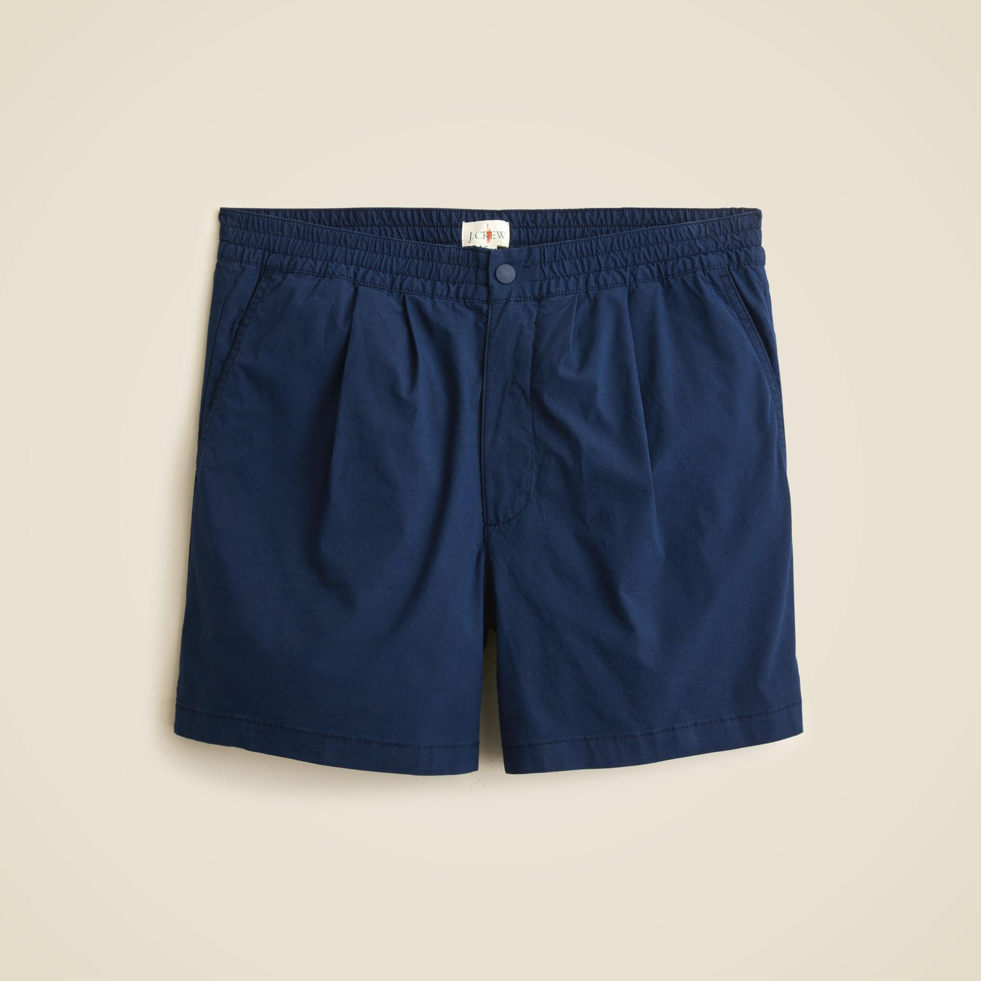 6" pleated utility sport short in stretch cotton blend Product Image