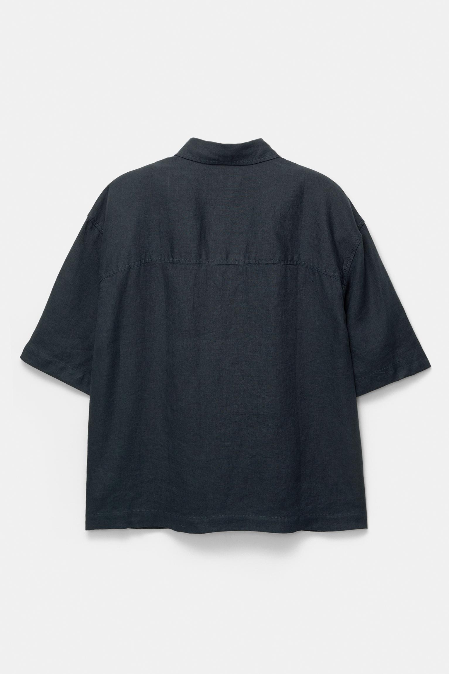 100% linen boxy shirt Product Image