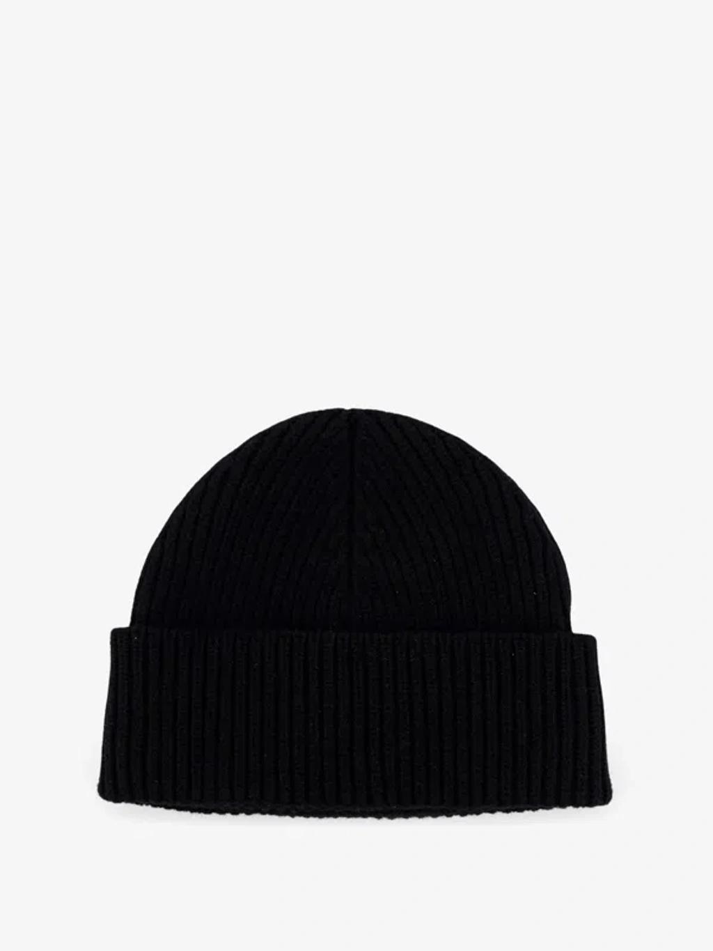 AMI ALEXANDRE MATTIUSSI Ami Paris Ami De Coeur Black Wool Hat Men Product Image