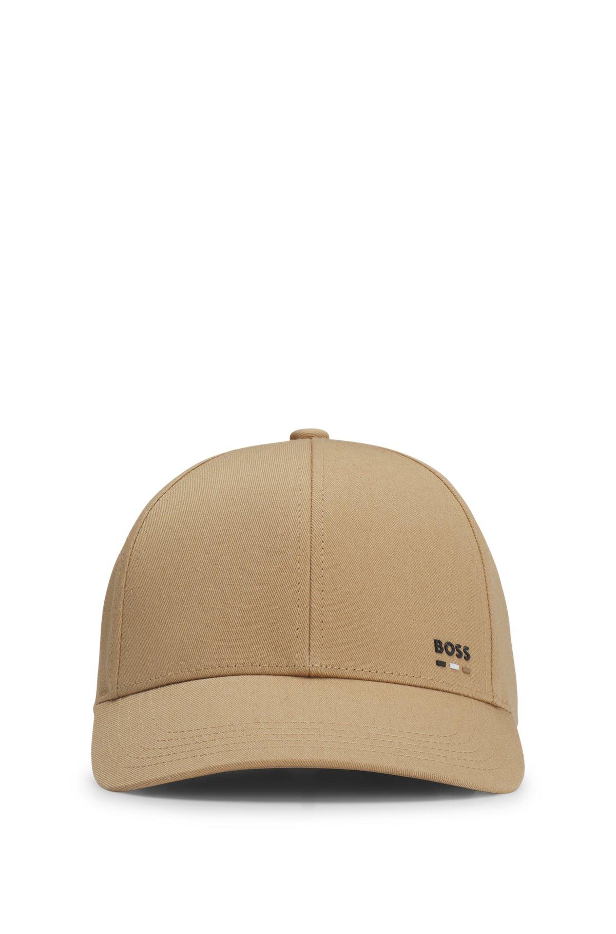 Cotton-twill cap with logo trim Product Image
