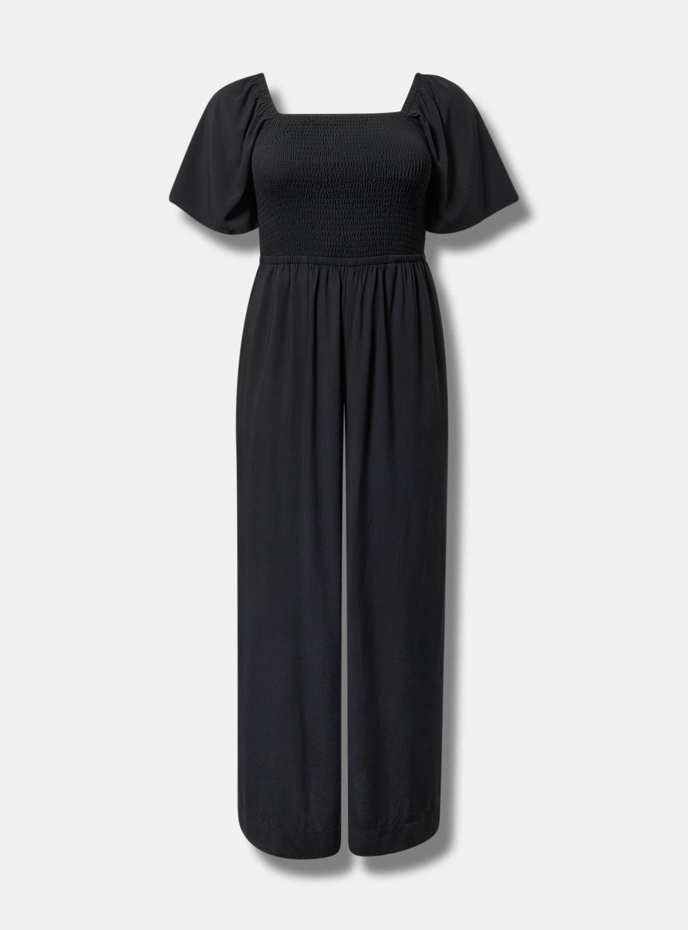 Flutter-Sleeve Smocked Jumpsuit Product Image