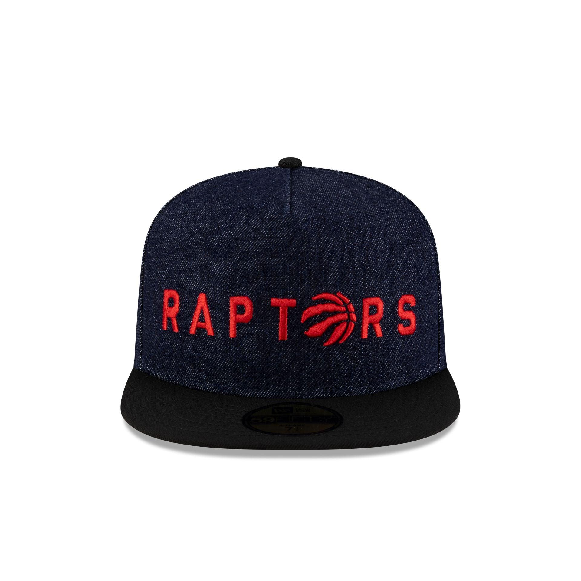 Toronto Raptors Navy Denim 59FIFTY A-Frame Fitted Hat Male Product Image