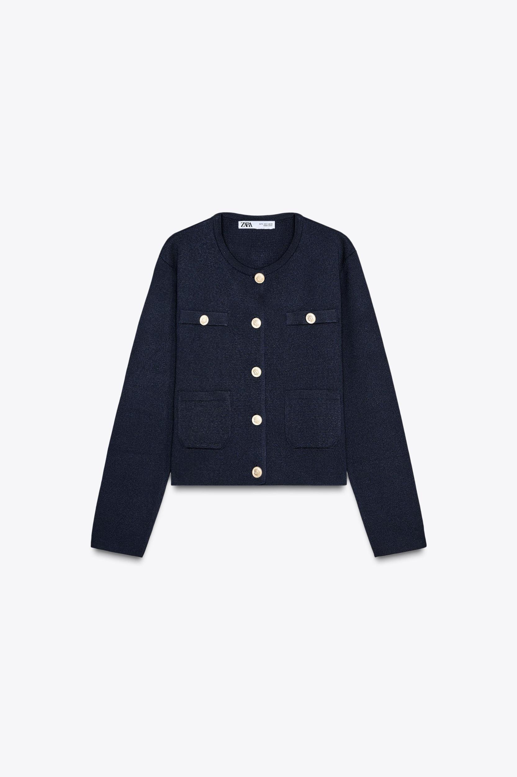 GOLDEN BUTTON KNIT CARDIGAN Product Image