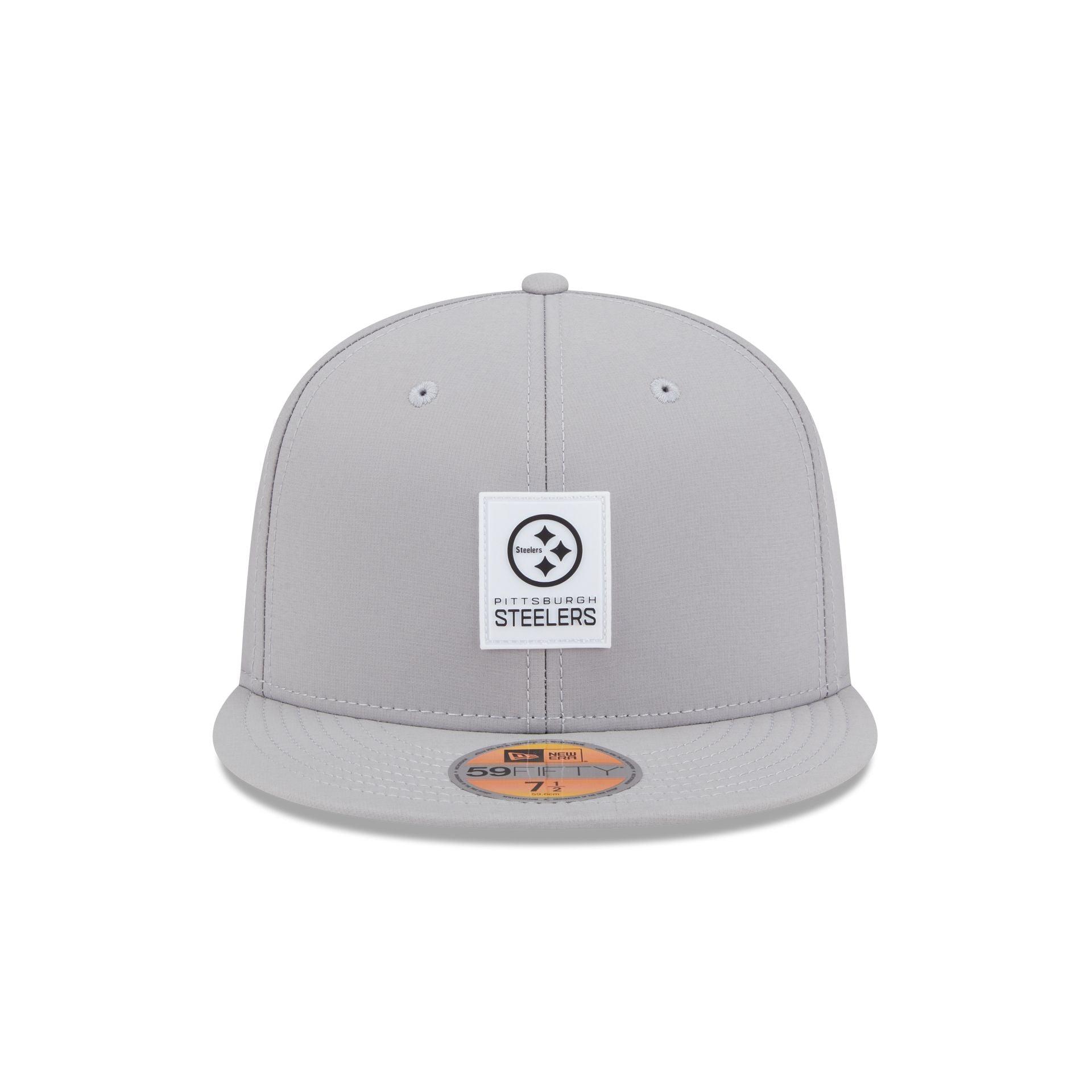 Pittsburgh Steelers 2025 Sideline Hot Weather Gray 59FIFTY Fitted Hat Male Product Image