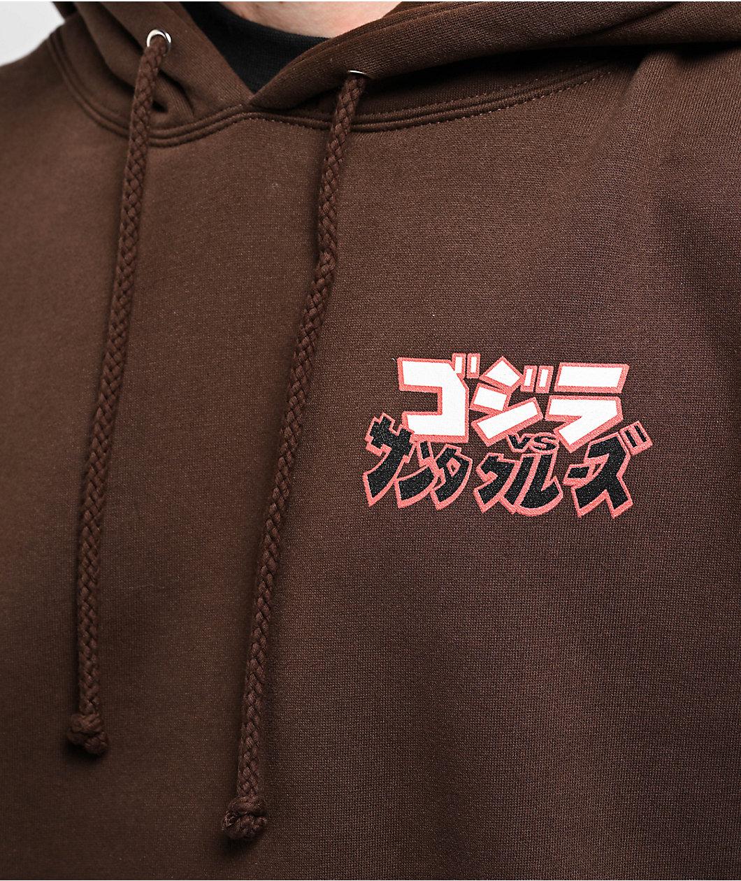 Santa Cruz x Godzilla Hand Brown Hoodie Product Image