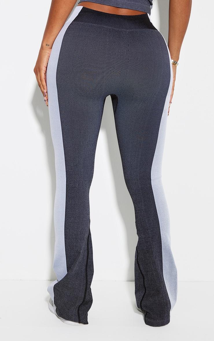 Shape Grey Seamless Contrast High Waist Leggings Product Image