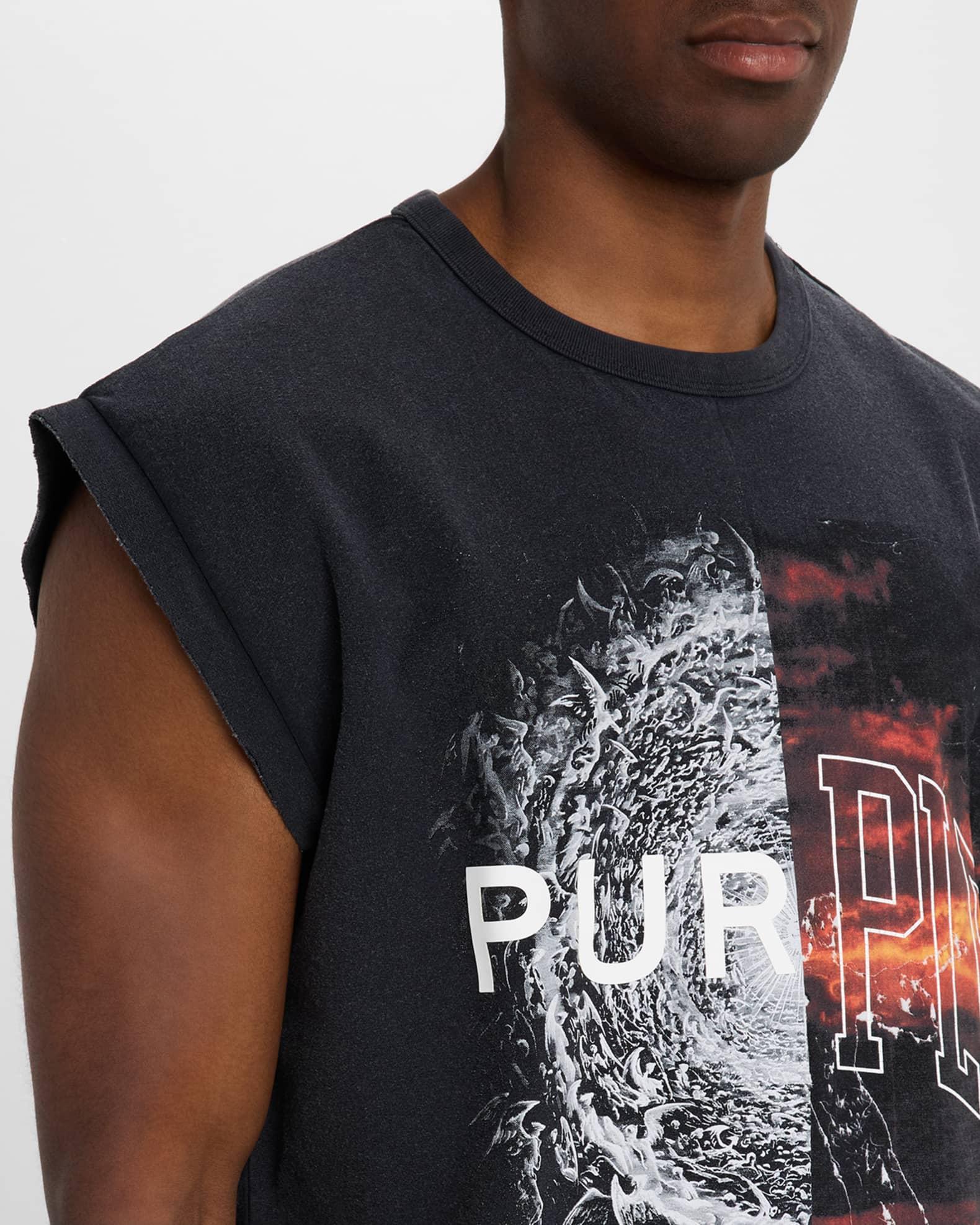 Men's Oversized Jersey Sleeveless T-Shirt Product Image