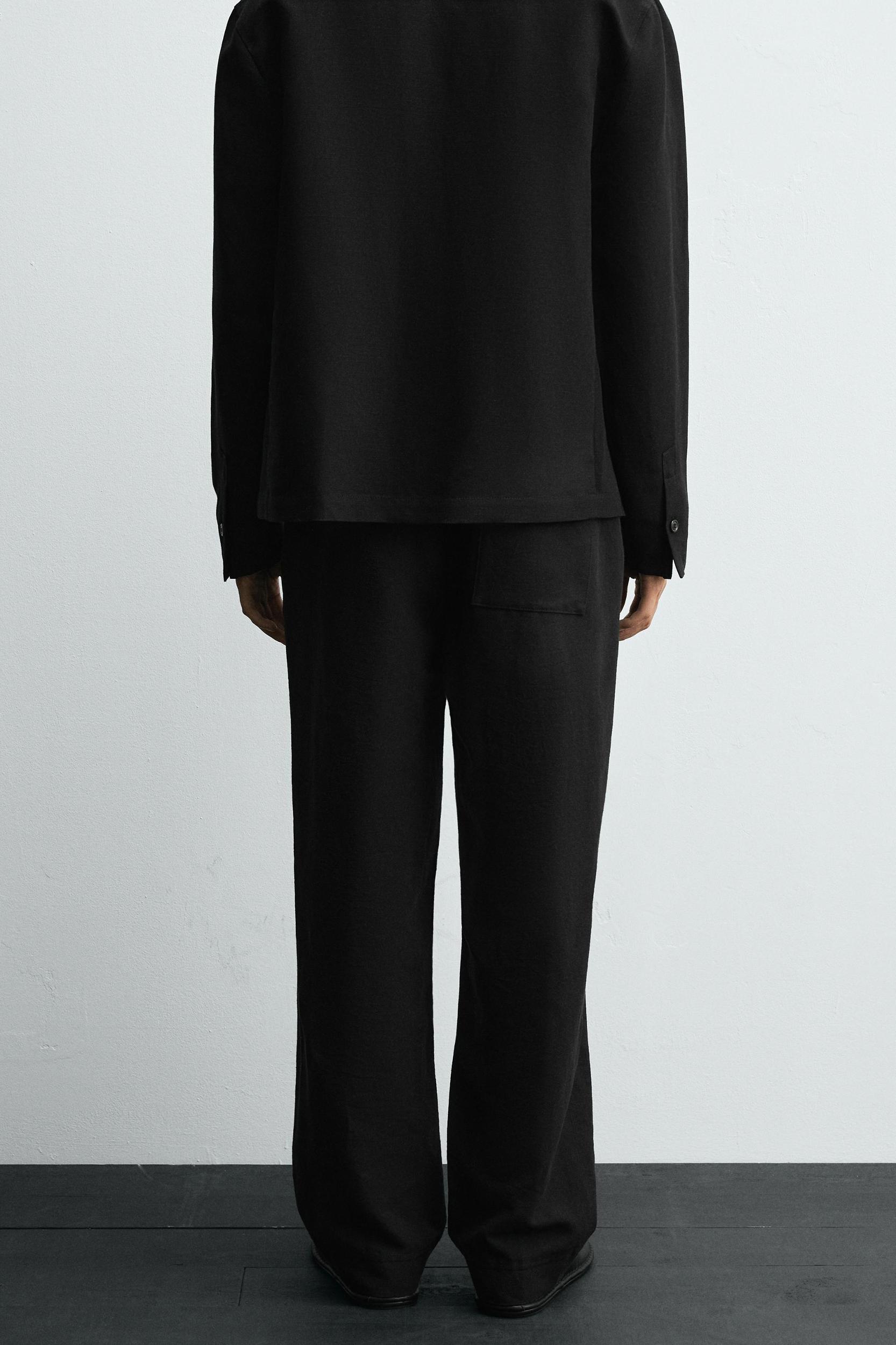 COTTON - LINEN SUIT PANTS Product Image