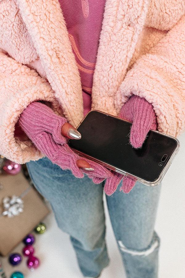 Snowy Afternoon Gloves in Blush Product Image