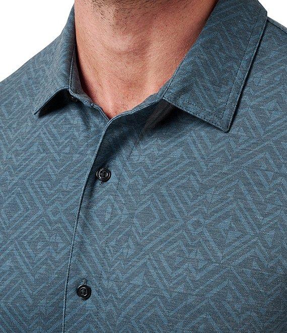 TravisMathew Performance Stretch Featherweight Night Short Sleeve Woven Shirt Product Image
