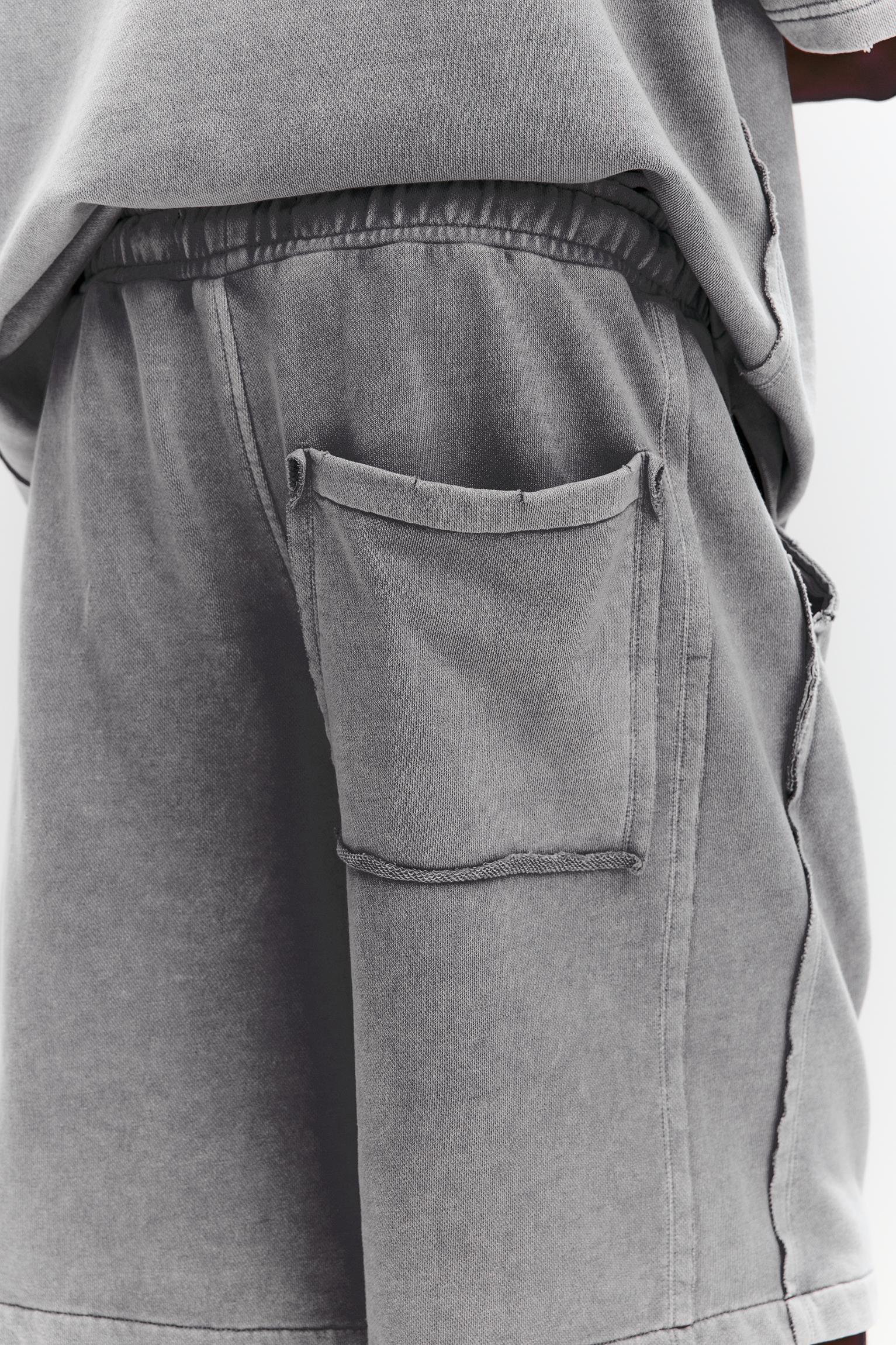 STWD washed Bermuda short sweatpants Product Image