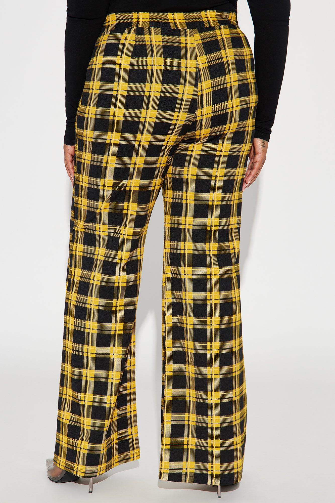 Jahia Flare Pants - Yellow/combo Product Image