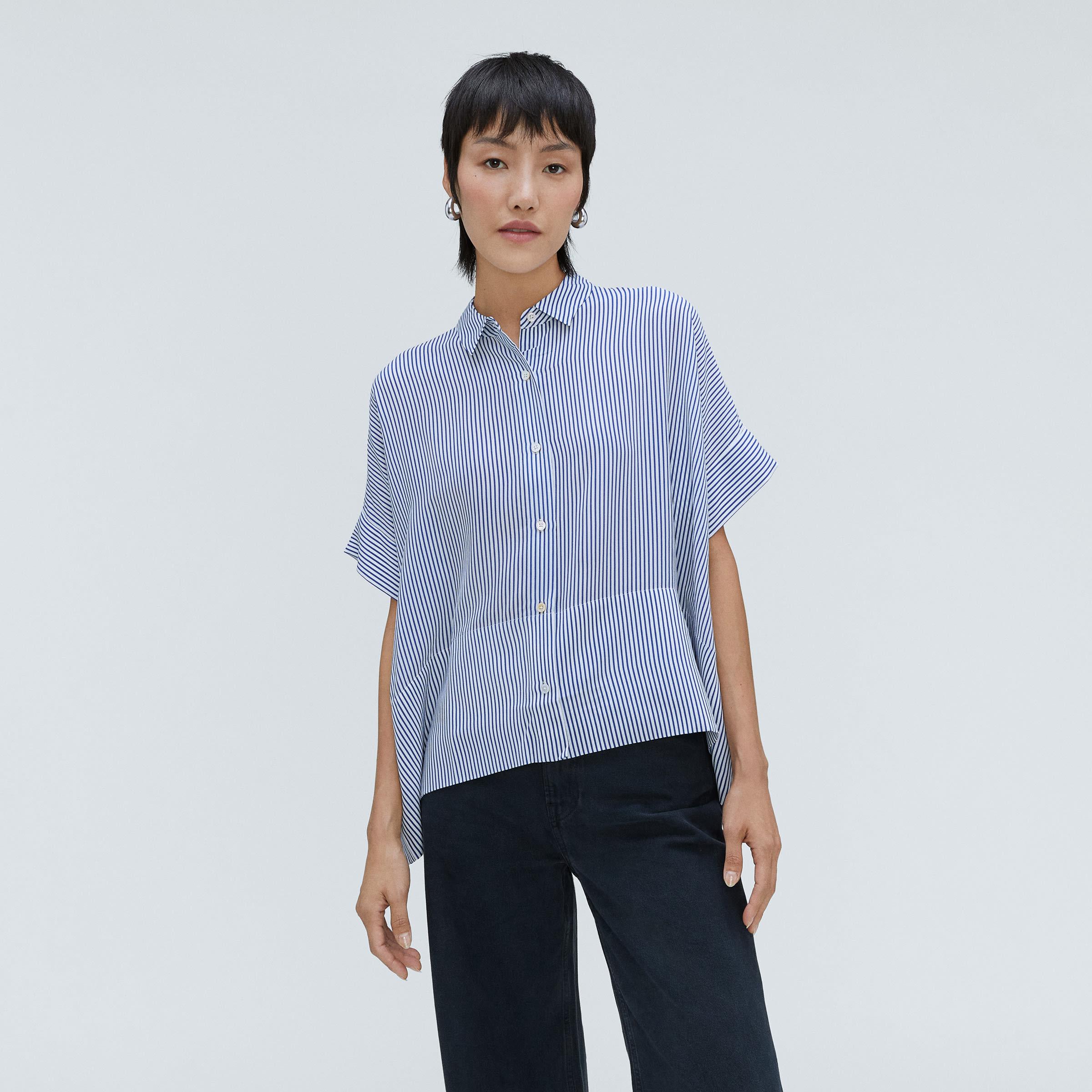 Womens Boxy Shirt in Washable Silk by Everlane Product Image