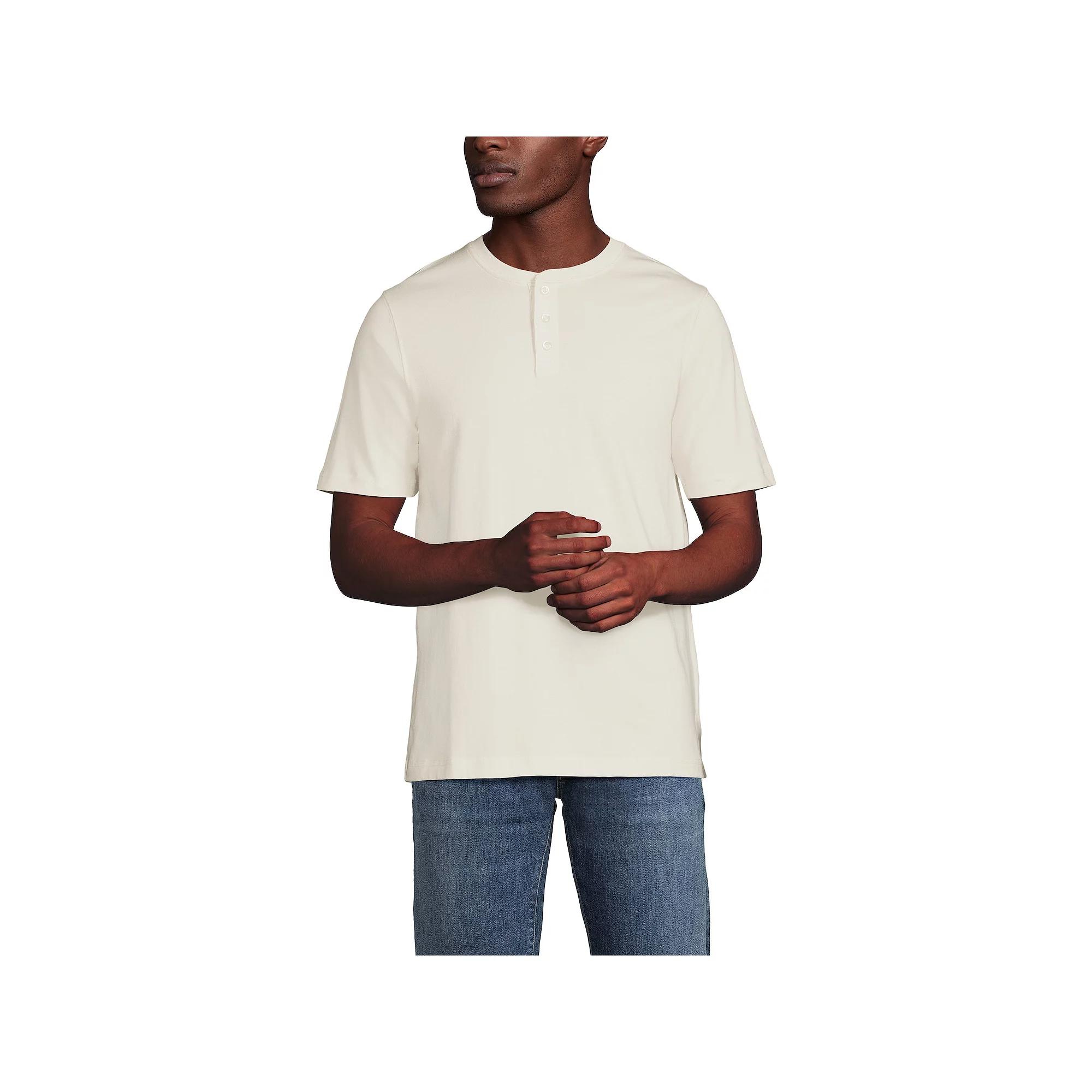 Men's Lands' End Classic-Fit Super-T Henley,  Product Image