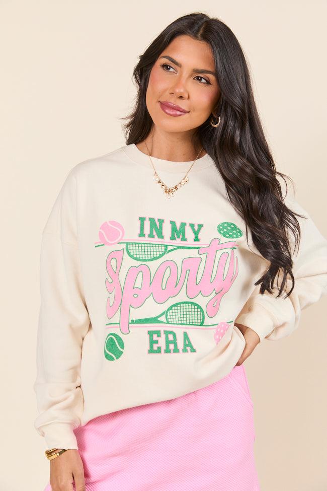 In My Sporty Era Cream Graphic Sweatshirt Product Image