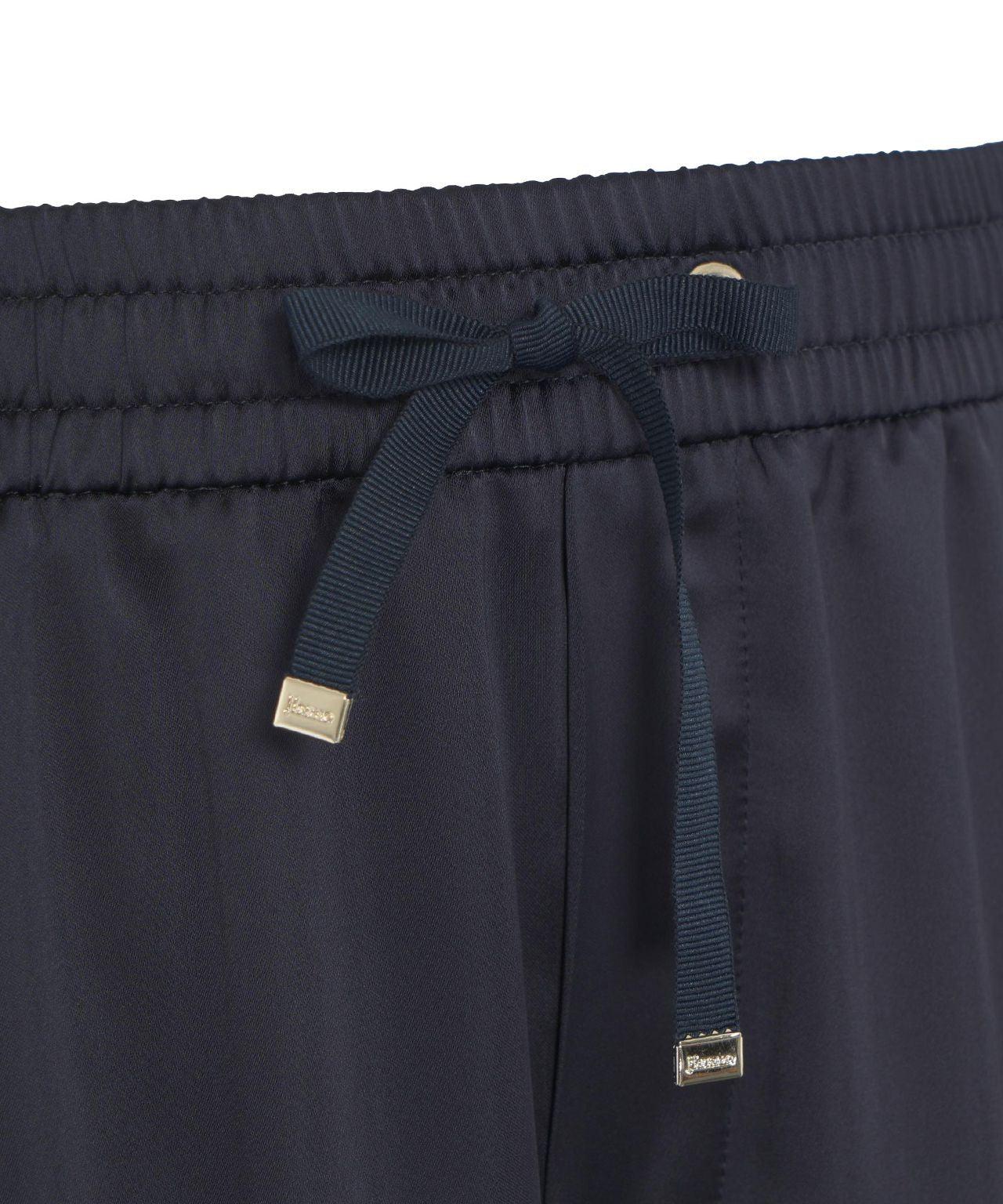 Wide leg pants with satin effect Product Image