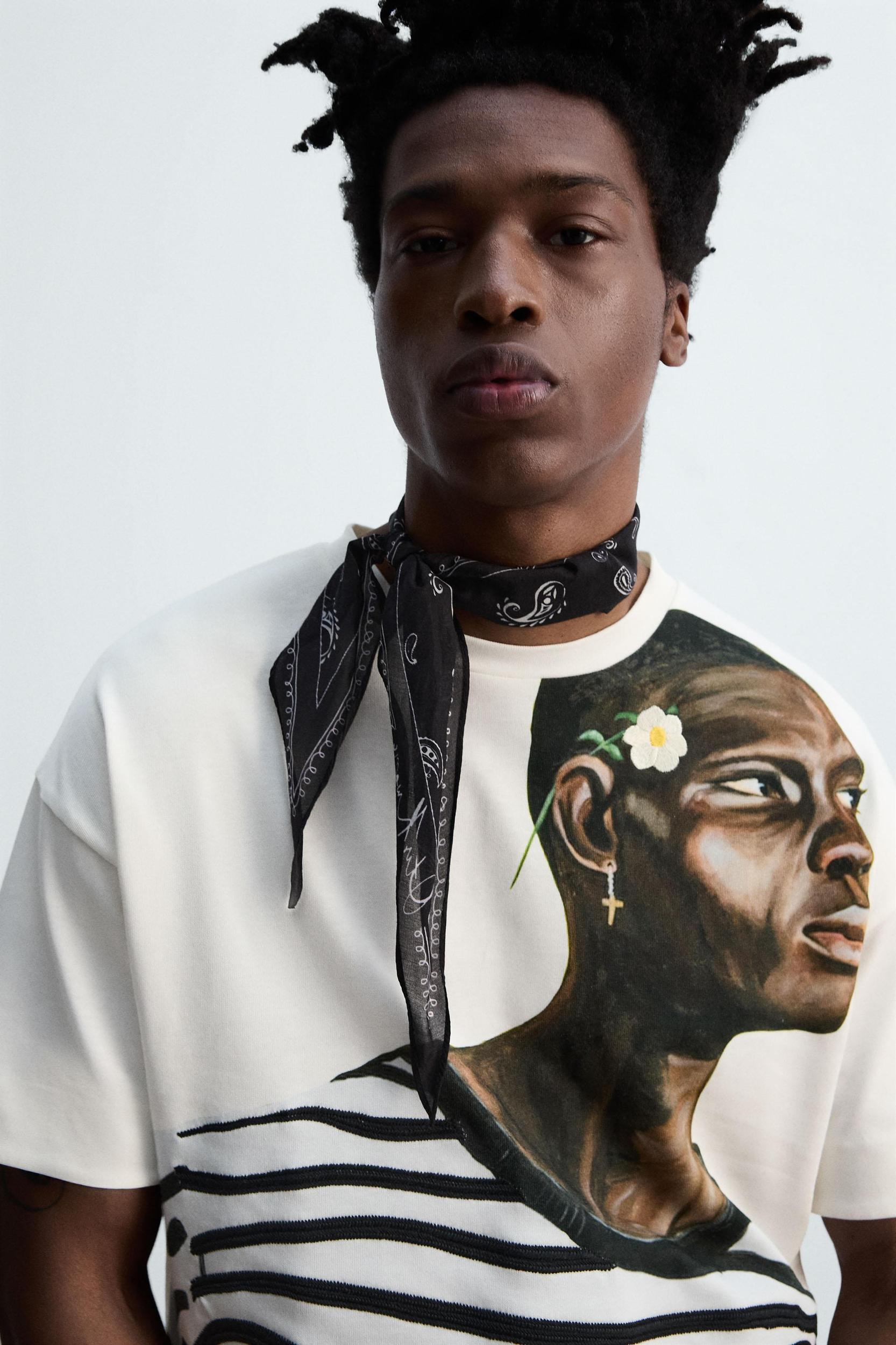 PRINTED EMBROIDERY T-SHIRT © OTIS KWAME KYE QUAICOE Product Image