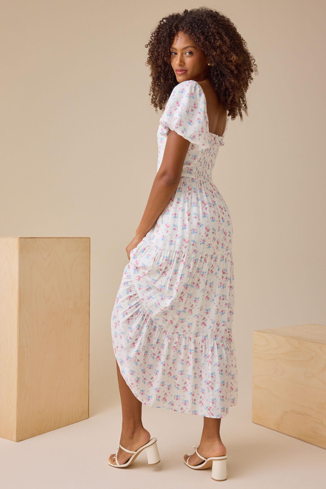 Jessy Puff Sleeve Maxi Dress Product Image