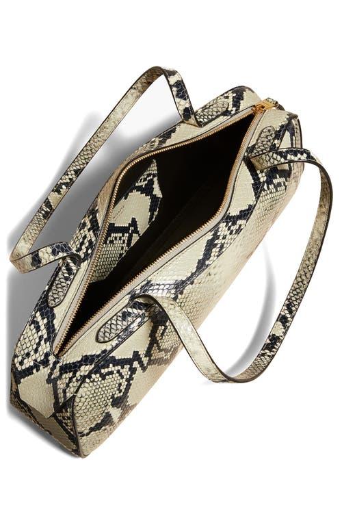 KHAITE Womens Natural Simona Snakeskin-effect Leather Shoulder Bag In Multi Product Image