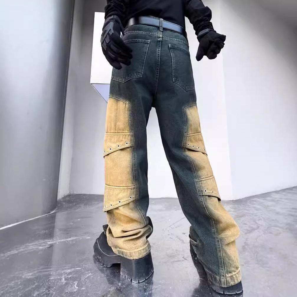 Sopula Vintage Street Deconstructed Cargo Jeans Product Image