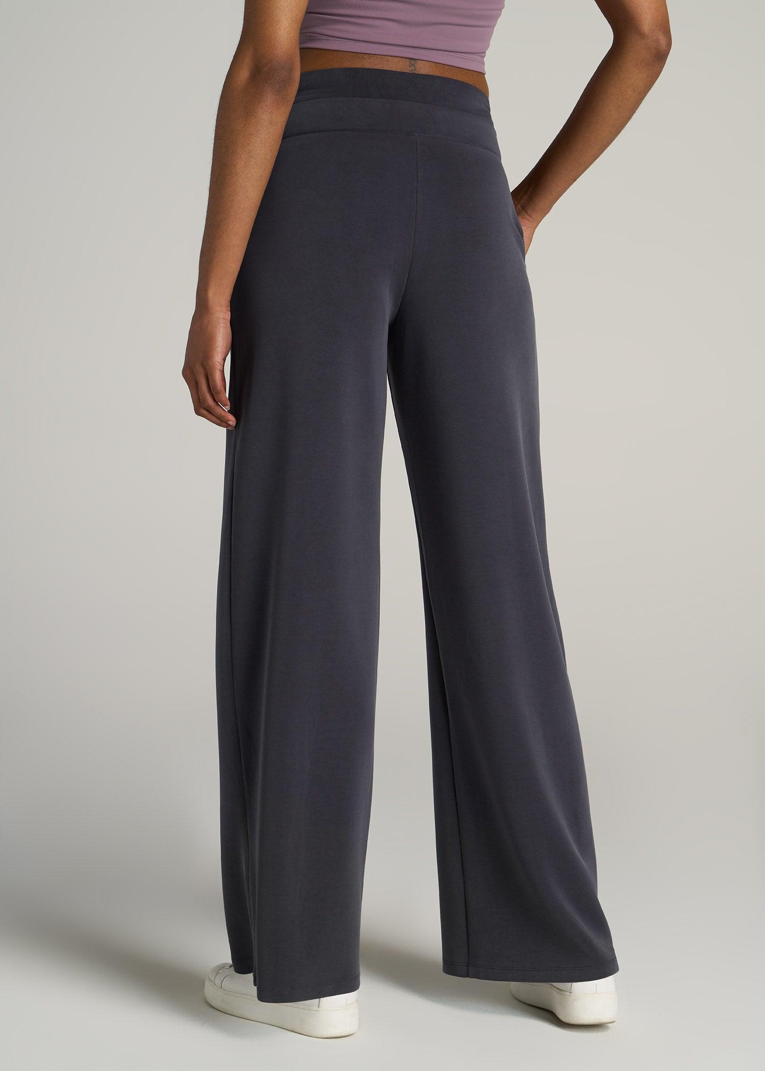 Soft Motion Wide Leg Ultra High Rise Pant for Tall Women in Charcoal Rinse Female Product Image