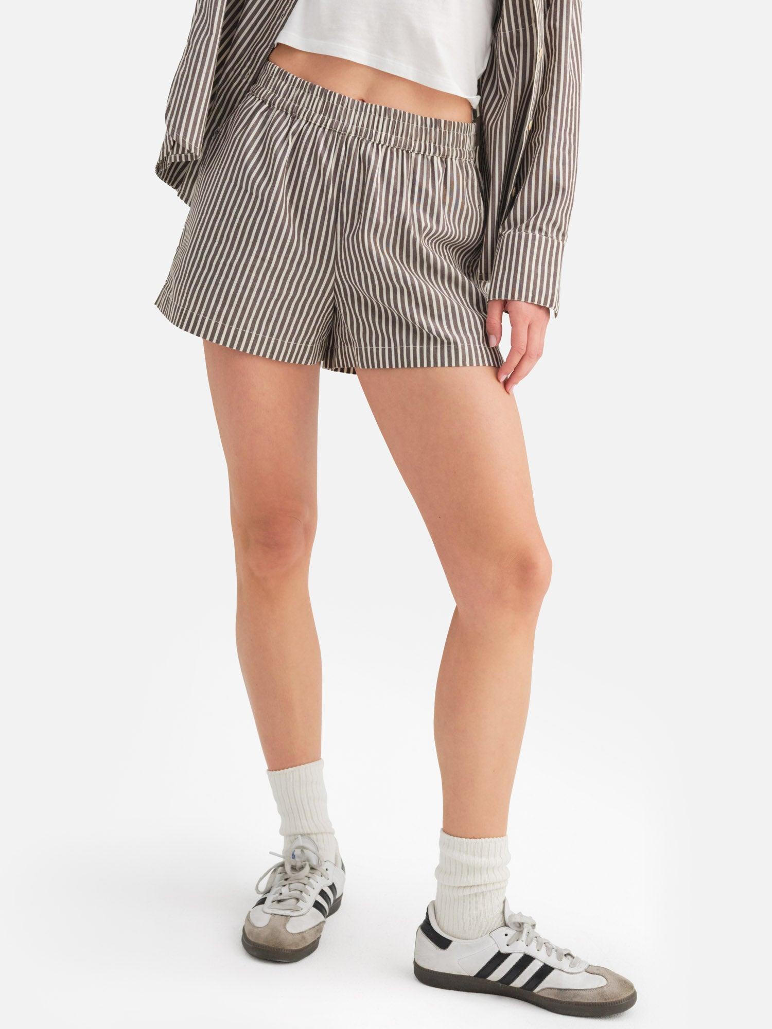 Organic Poplin Long Sleeve Button Down Female Product Image