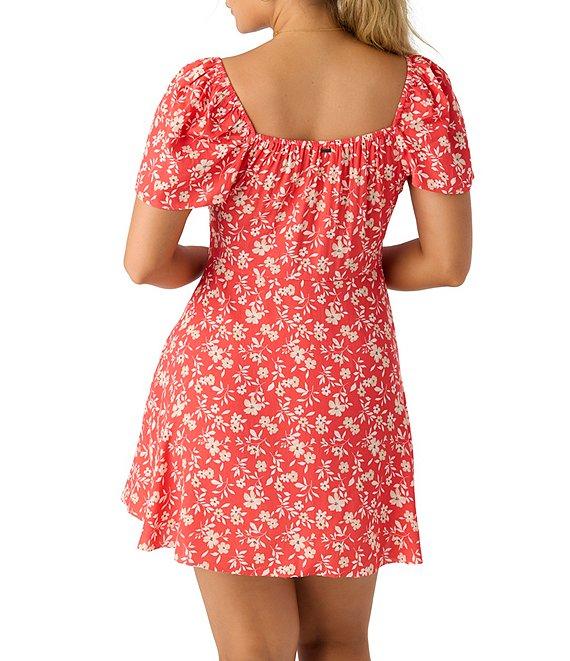 O'Neill Carina Short Sleeve Floral Printed Minidress Product Image