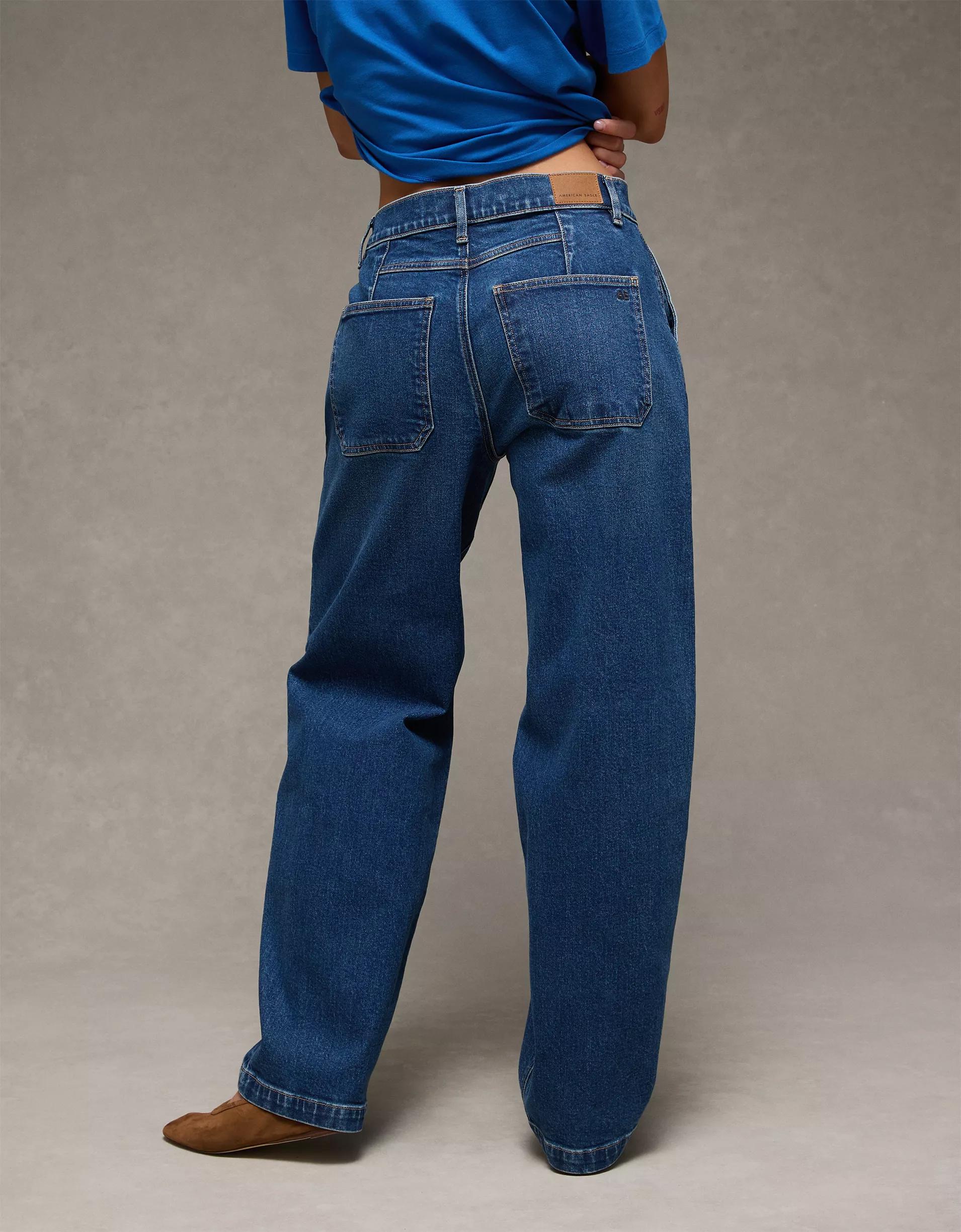AE Strigid Low-Rise Baggy Barrel Jean Product Image