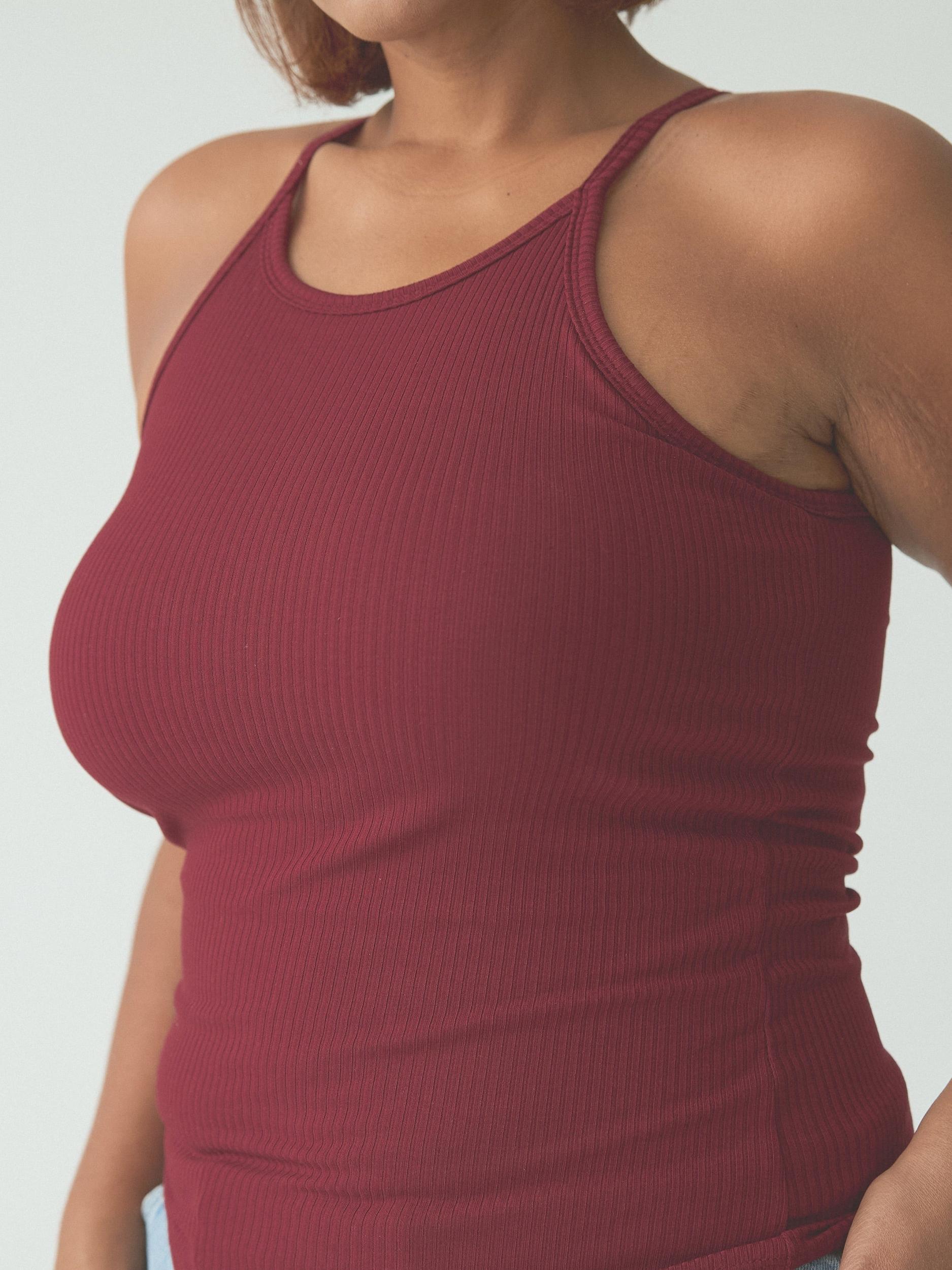 Ribbed High Neck Brami Product Image